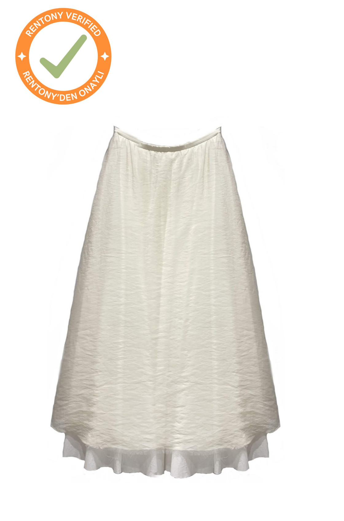 Khaite Nola Bej Tüllü Etek