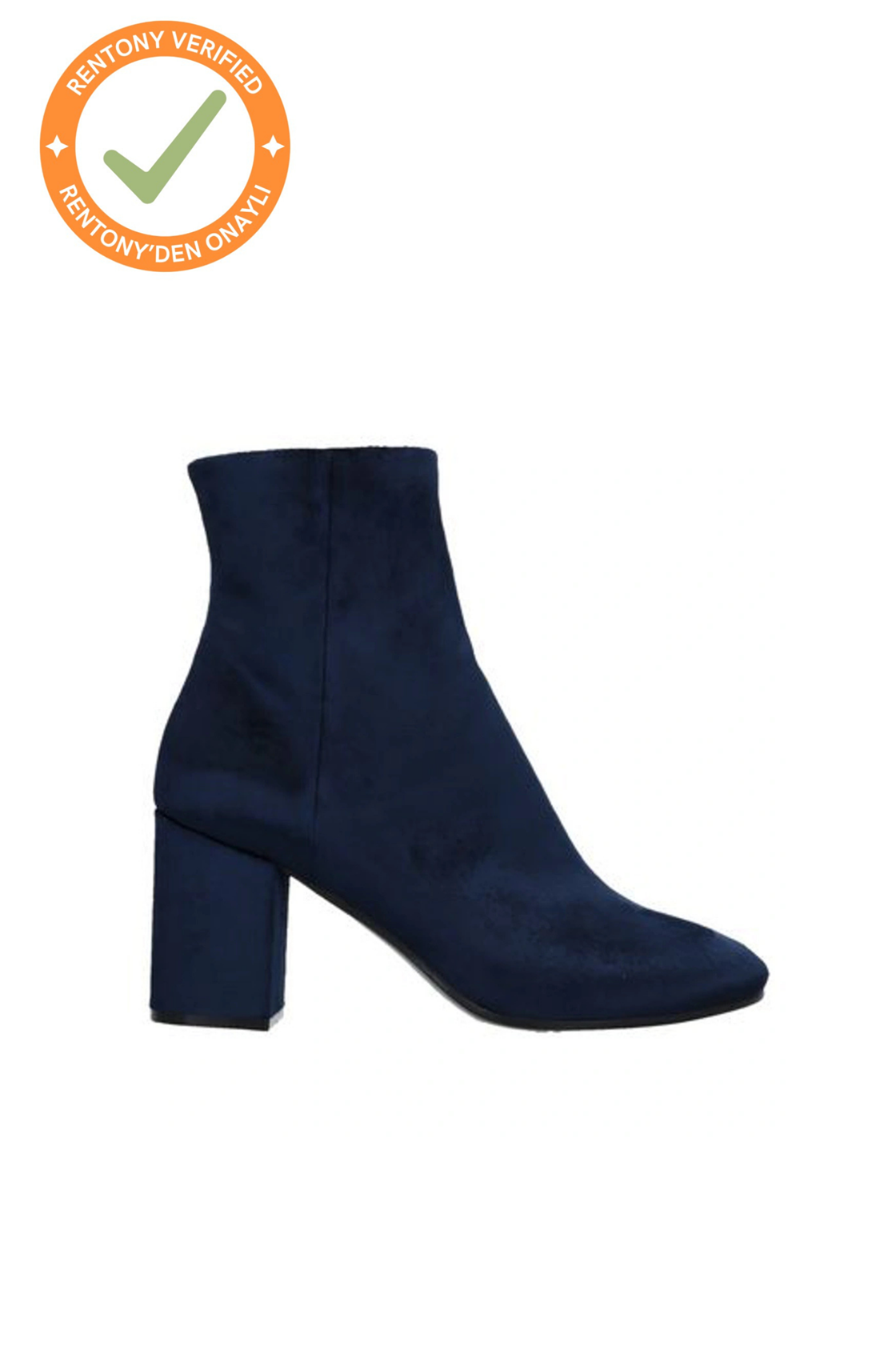 Balenciaga Ville Süet Lacivert Topuklu Bot (37.5)