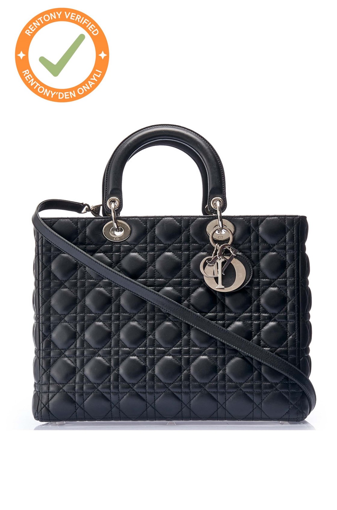 Christian Dior Lady Cannage Large Siyah Çanta