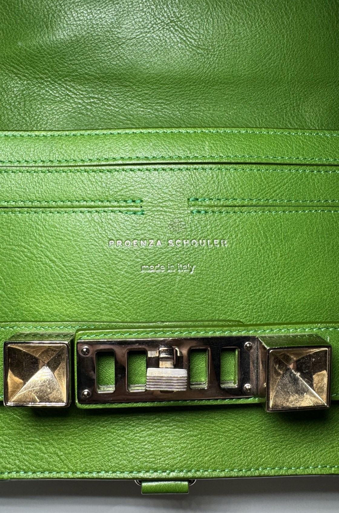 Proenza Schouler Yeşil Clutch Çanta