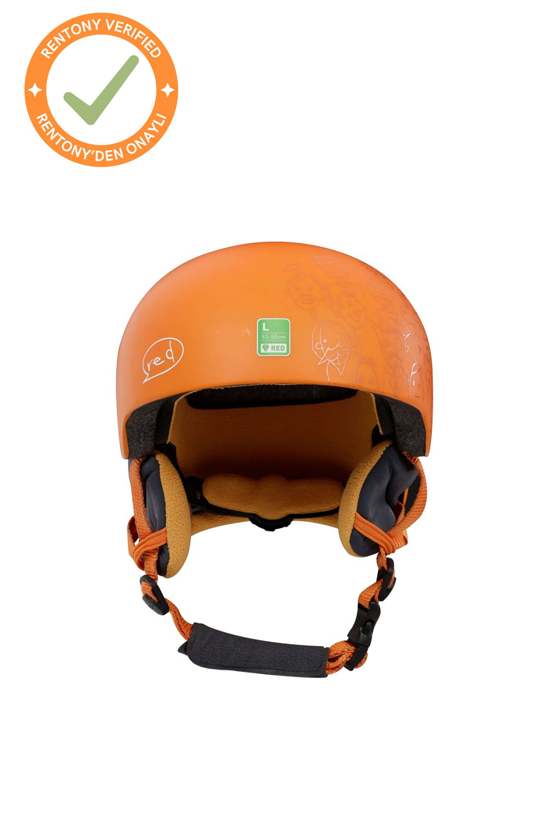 Red Otega Turuncu Çocuk Kaskı (2-5 Yaş)