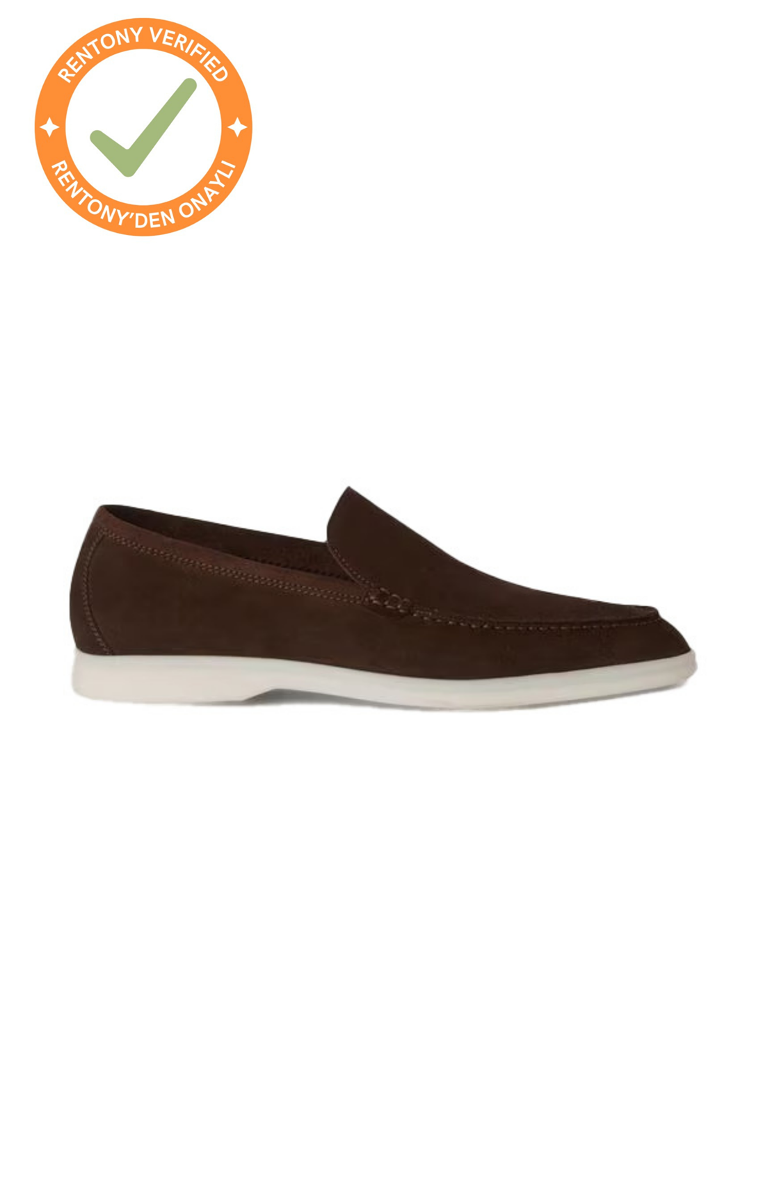 Loro Piana Summer Walk Kahverengi Süet Erkek Loafer (41)