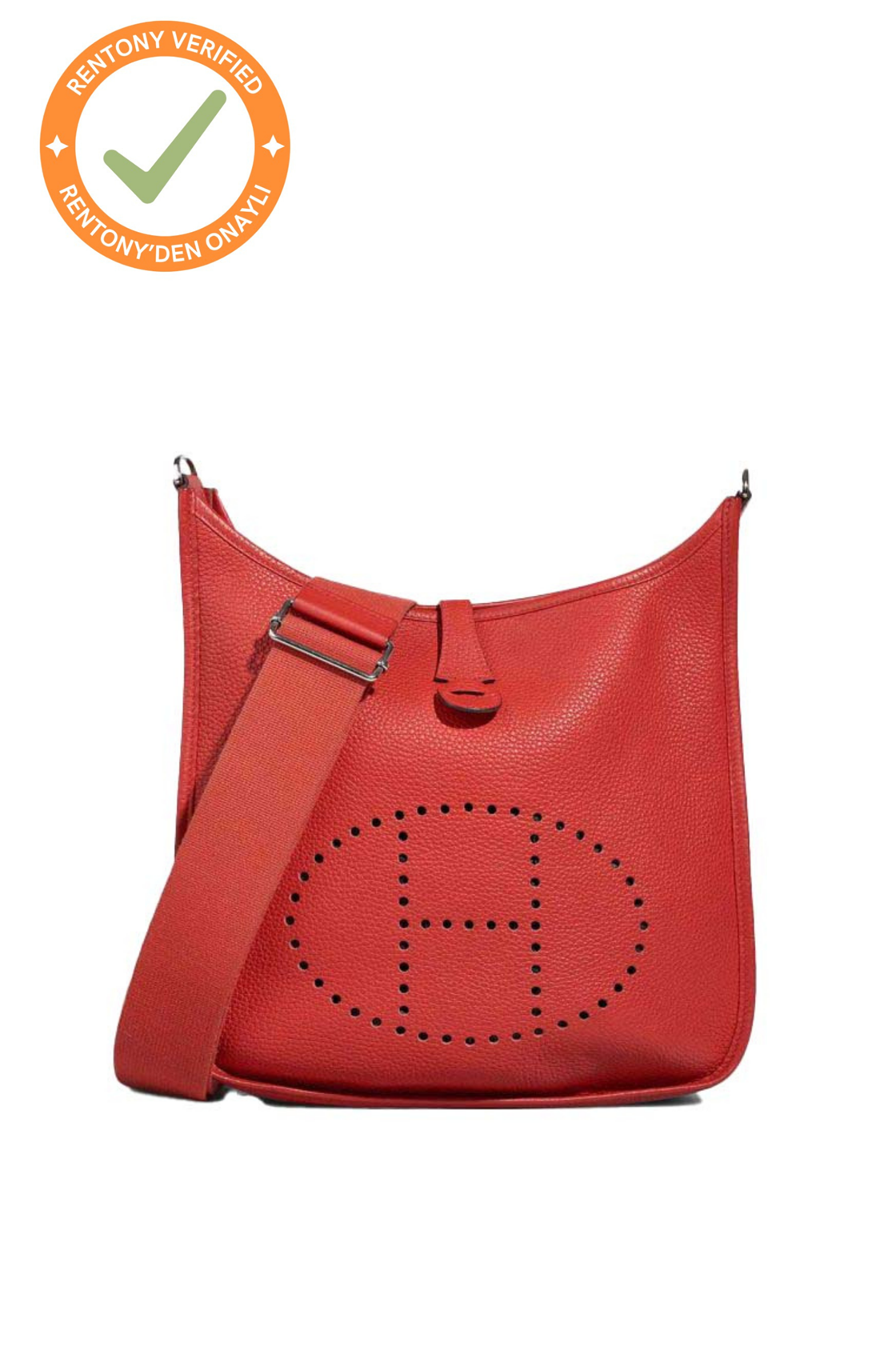 Hermès Evelyne III 33 Taurillion Clemence Kırmızı Çanta