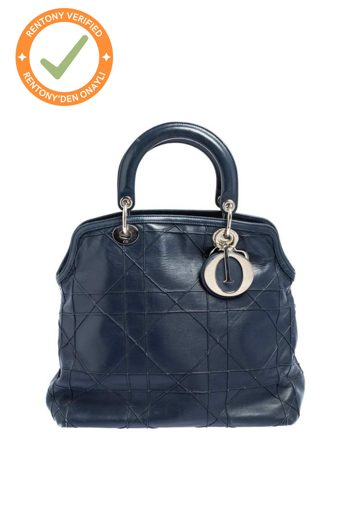 Christian Dior Granville Cannage Lacivert Çanta