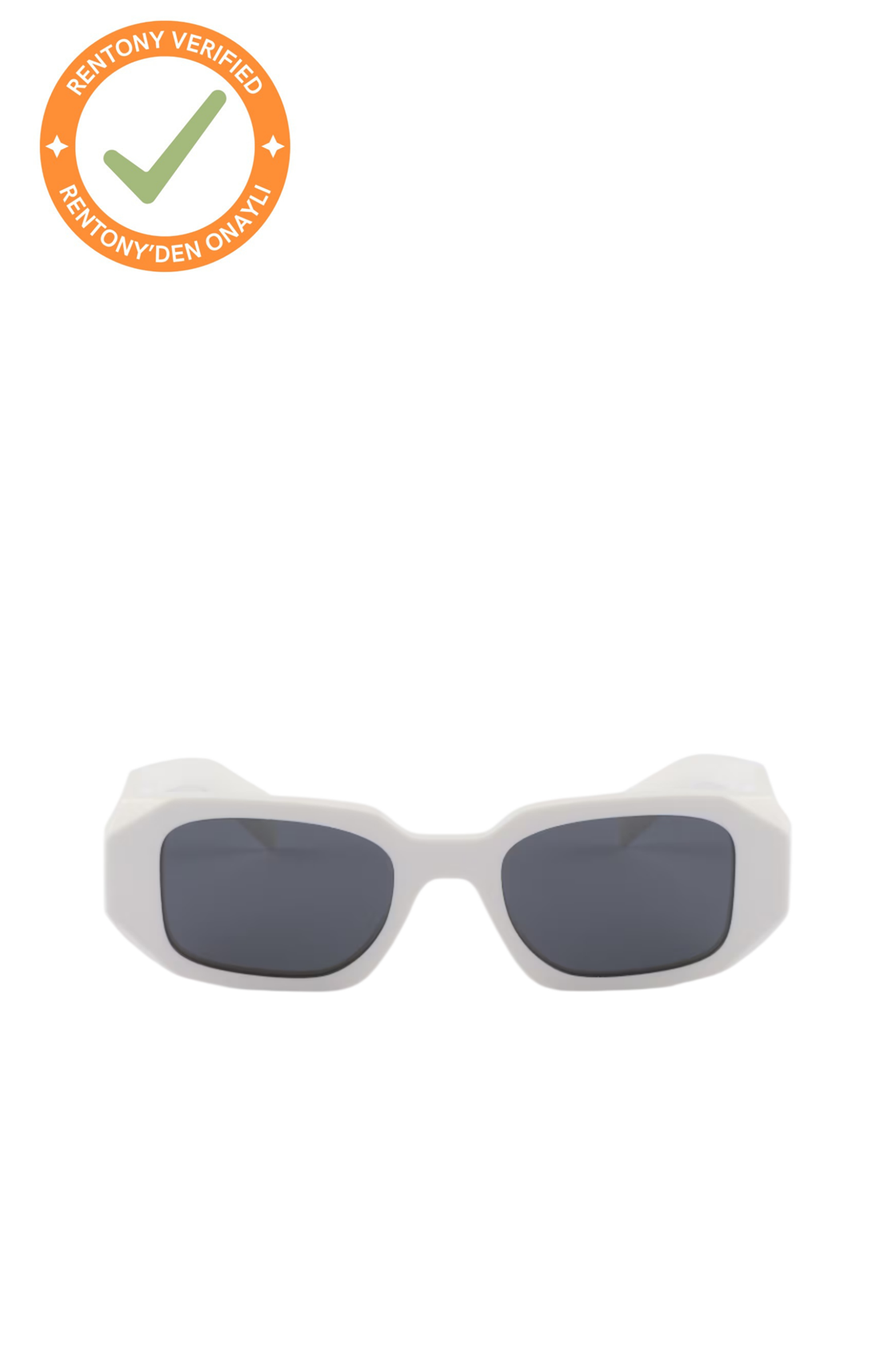 Prada Symbole Beyaz Güneş Gözlüğü