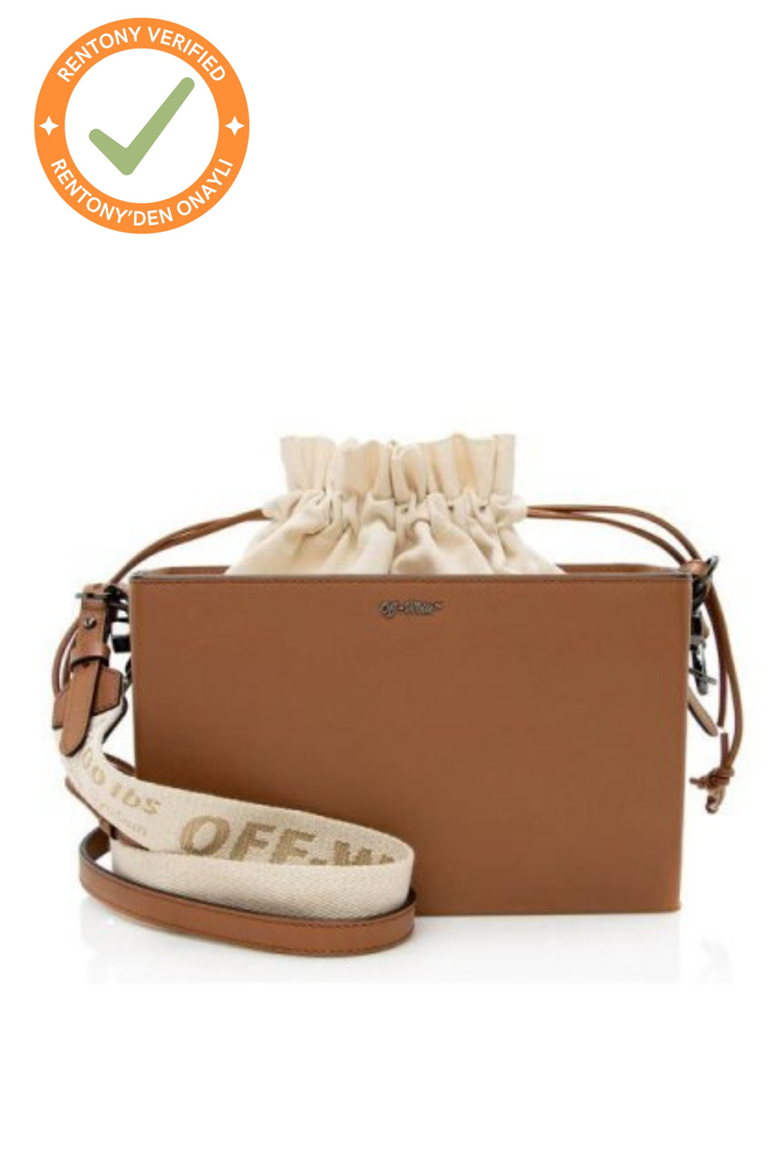 Off-White Boxy Kahverengi Çanta