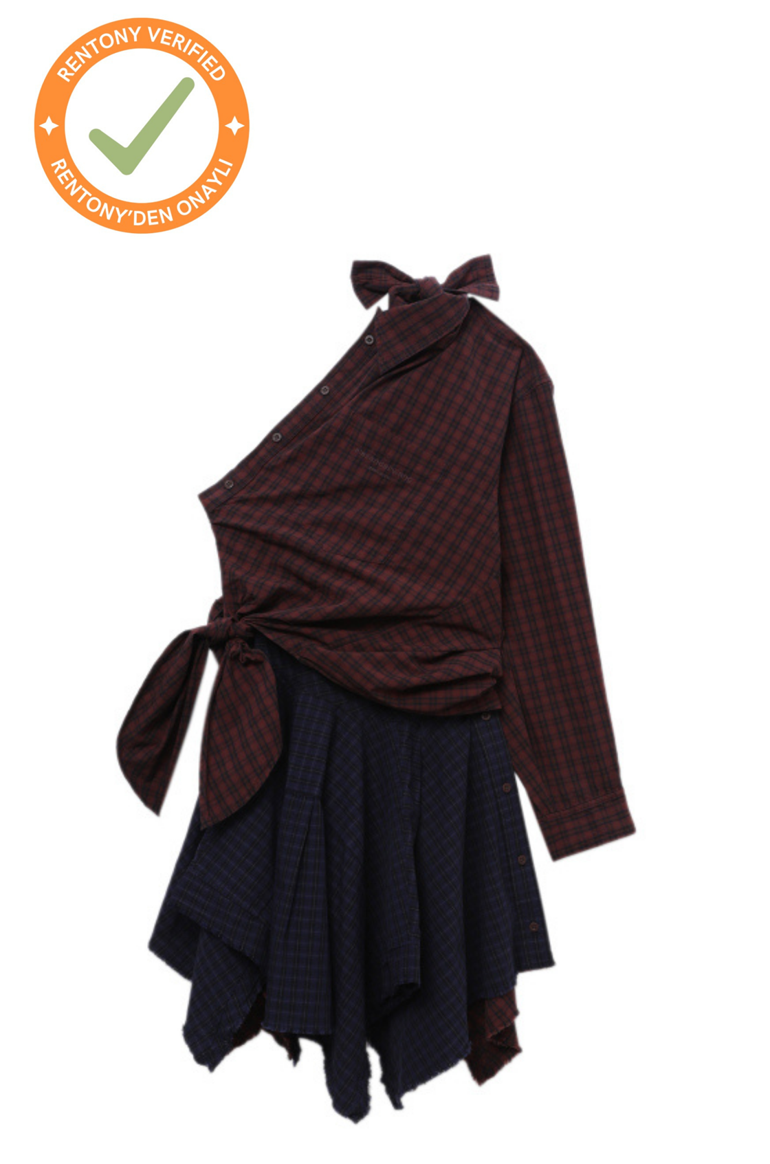 Alexander Wang Tek Omuz Asimetrik Elbise