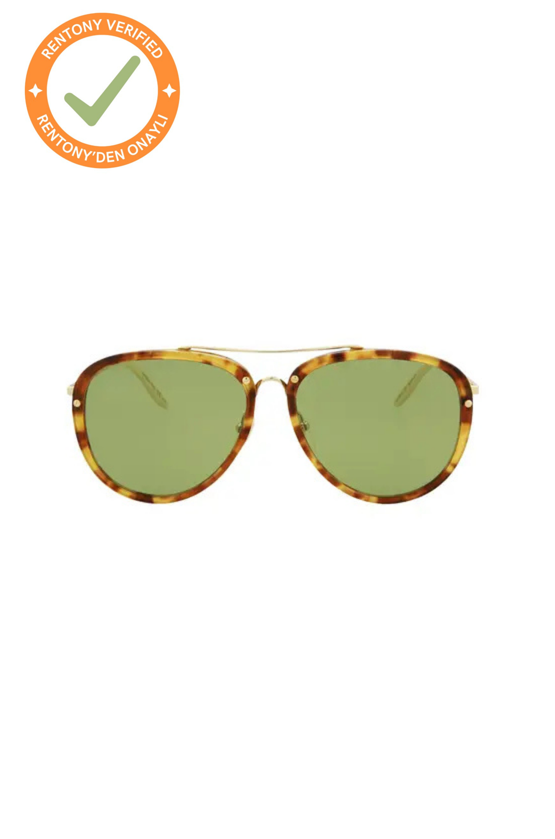 Gucci Yeşil Camlı Desenli Güneş Gözlüğü