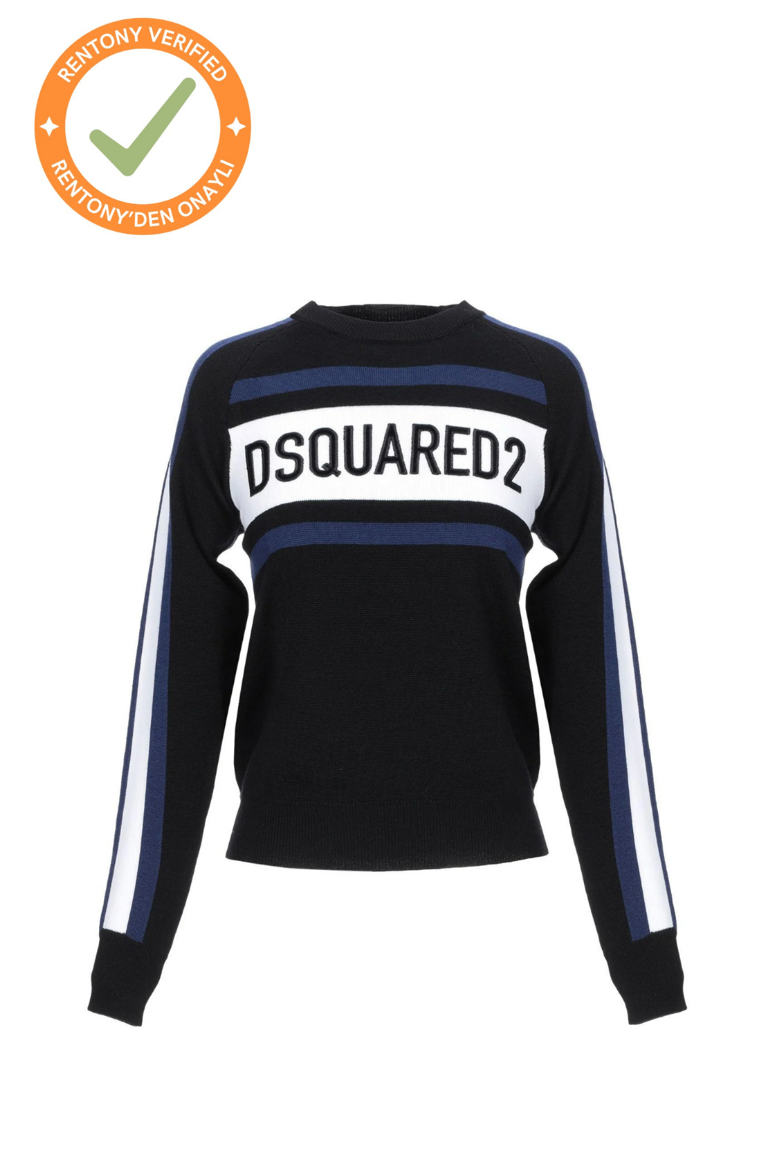 Dsquared2 Logolu Siyah Kazak