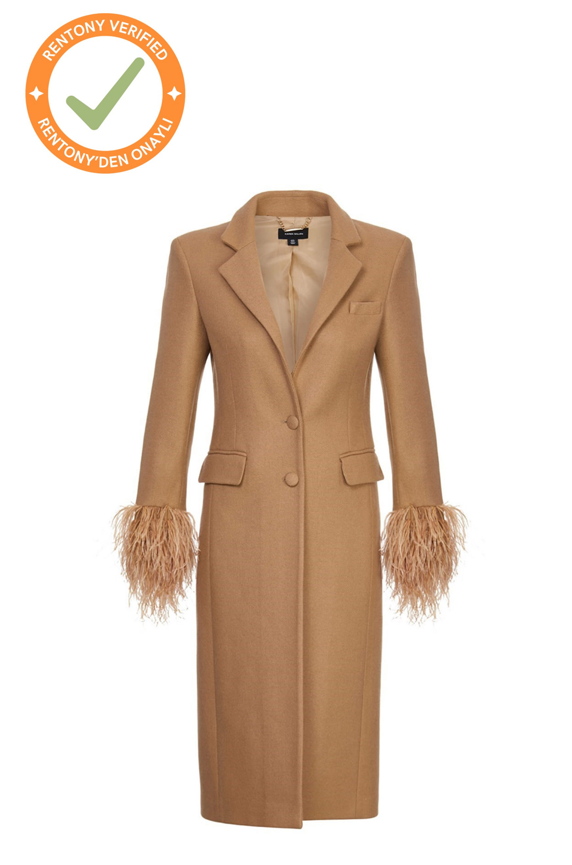 Karen Millen Nancy Tüylü Kaban