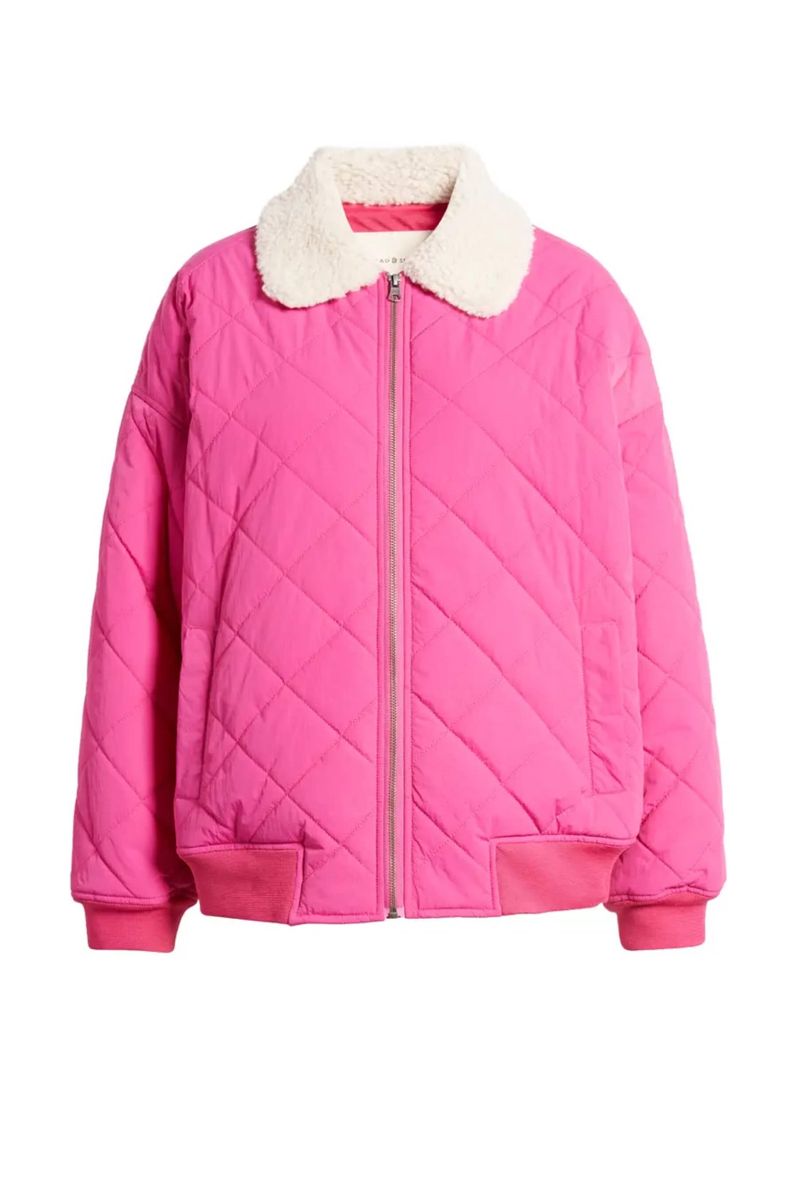 Dad Pembe Bomber Ceket