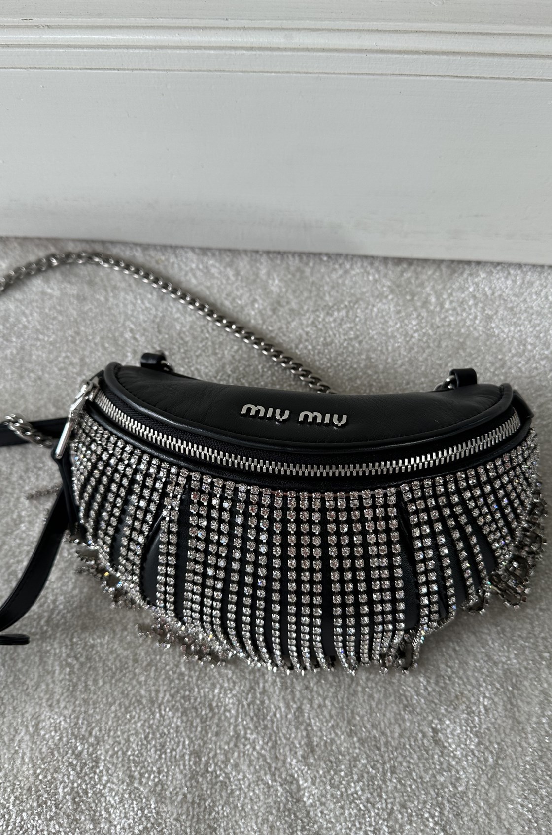 Miu Miu Taşlı Bel Çantası