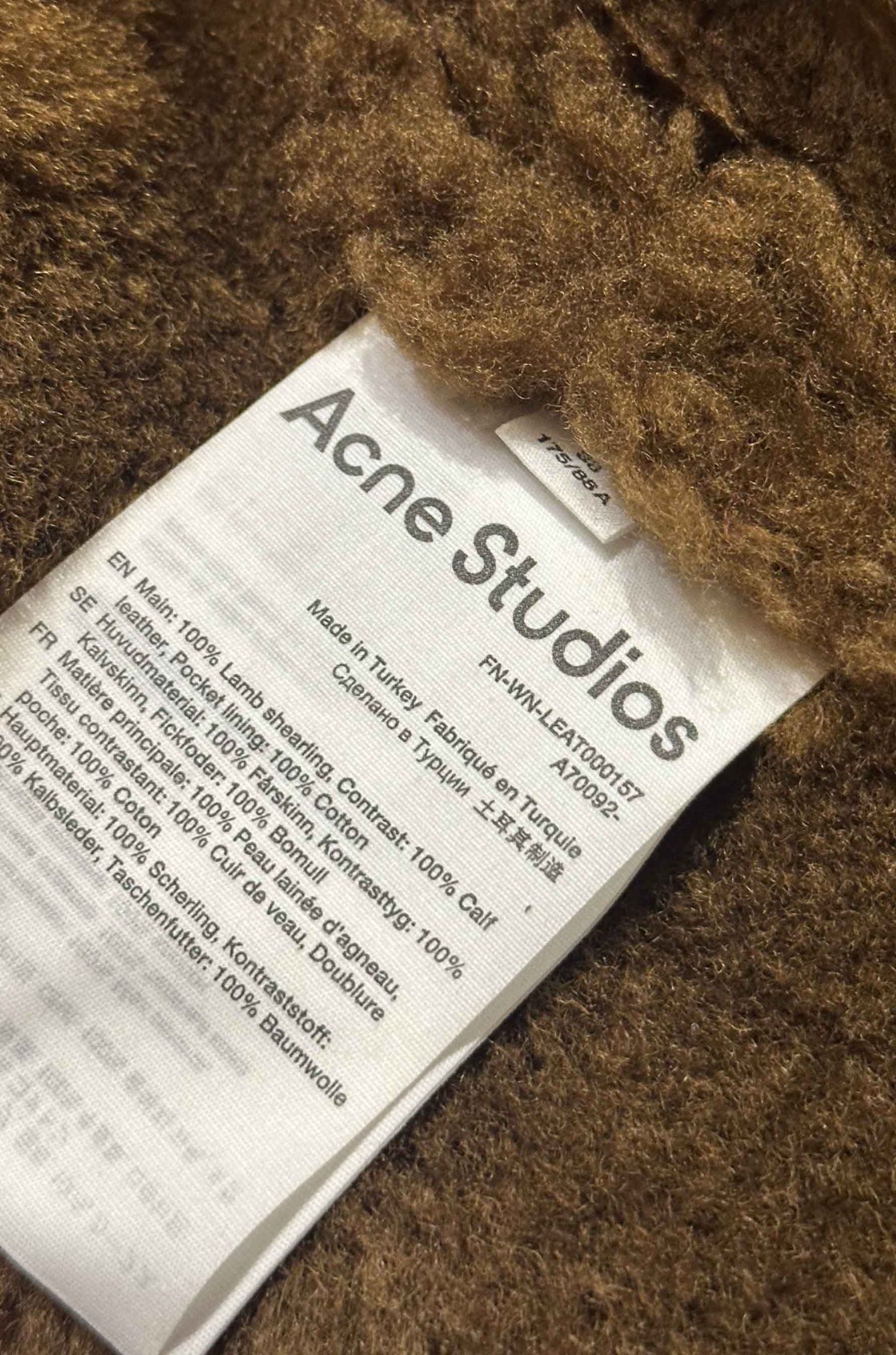 Acne Studios Tüylü Ceket