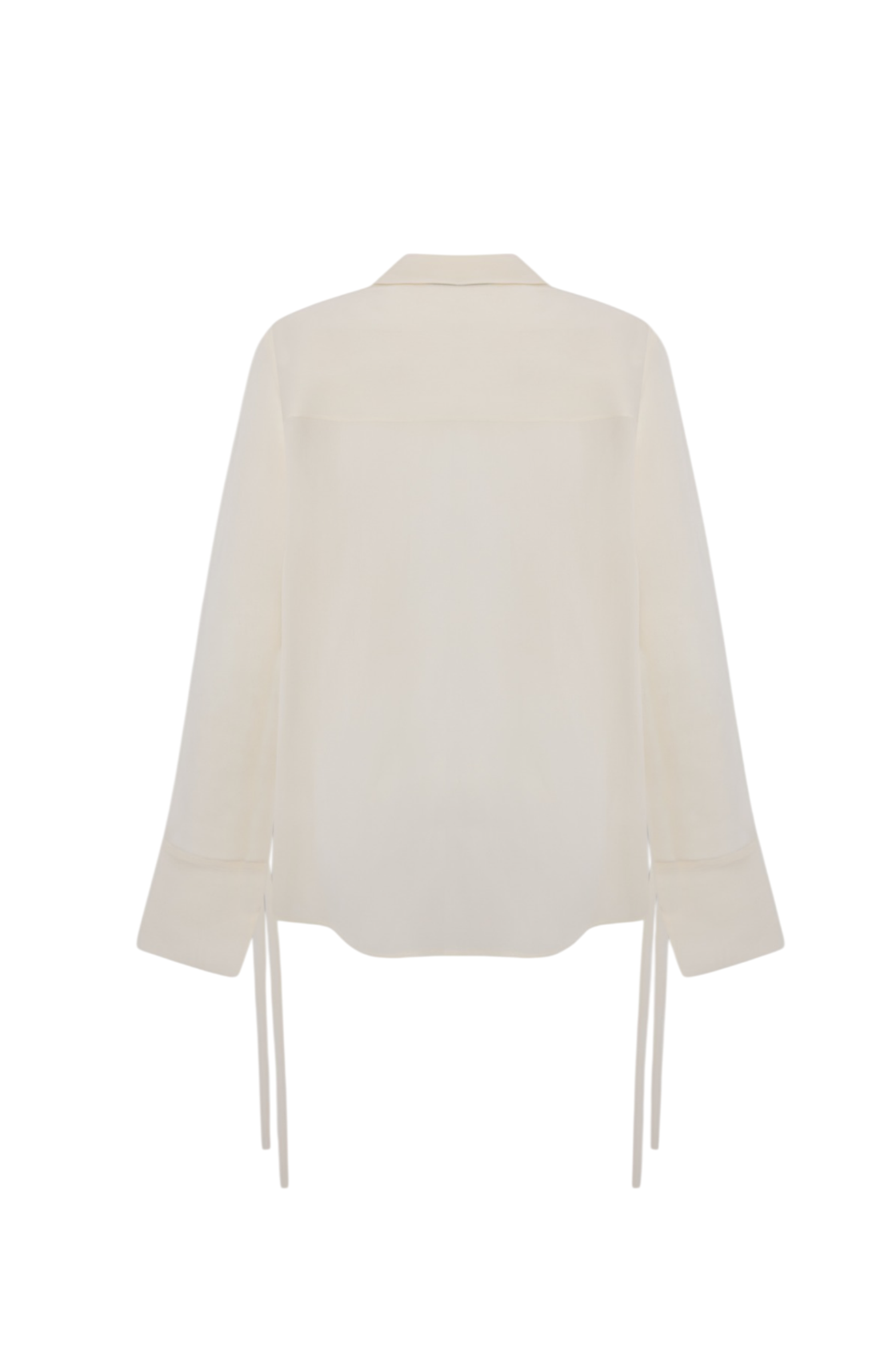 Giana Çiçek Desenli Transparan Beyaz Gömlek