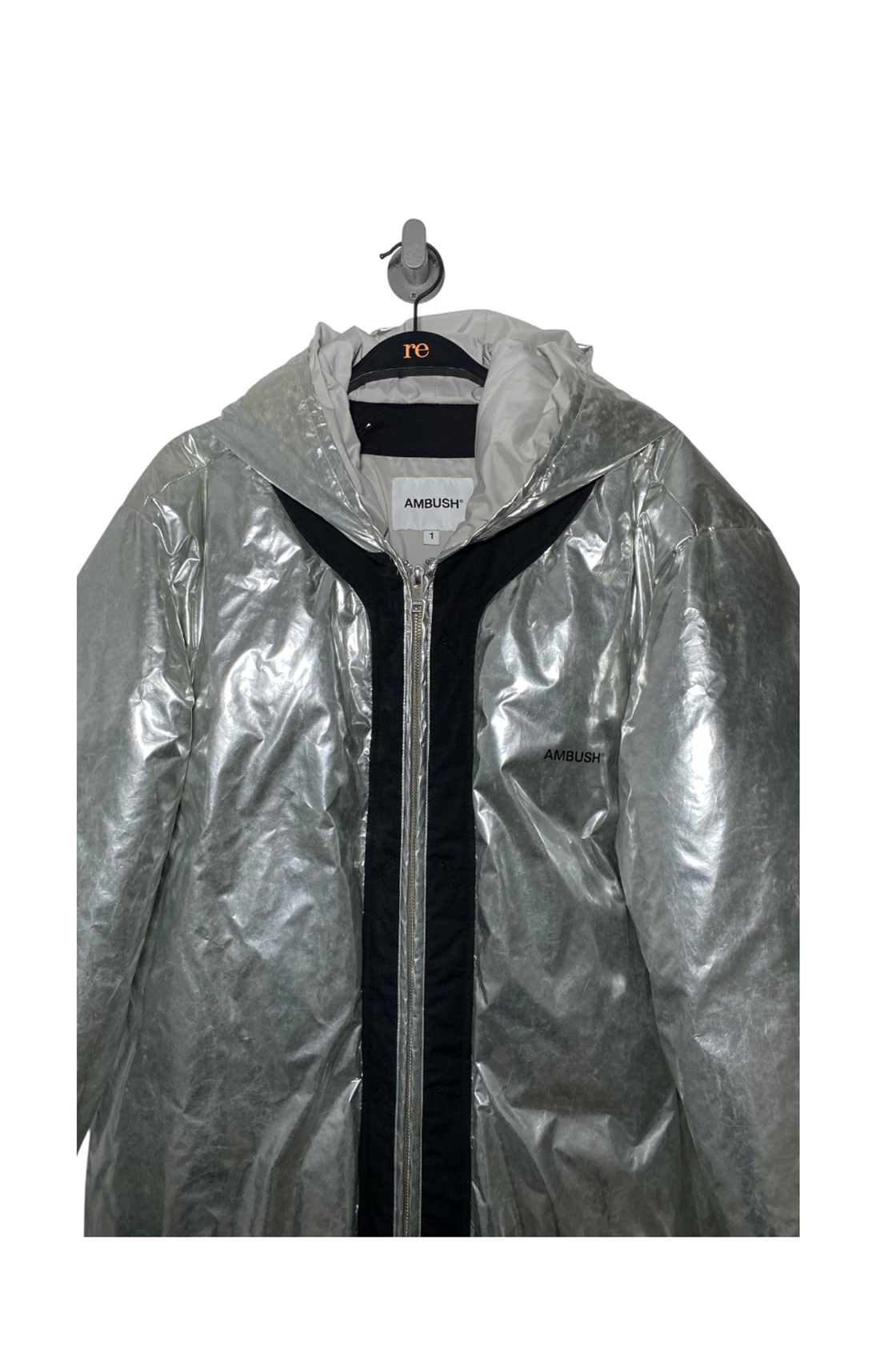 Ambush Down Gümüş Oversize Kayak Montu