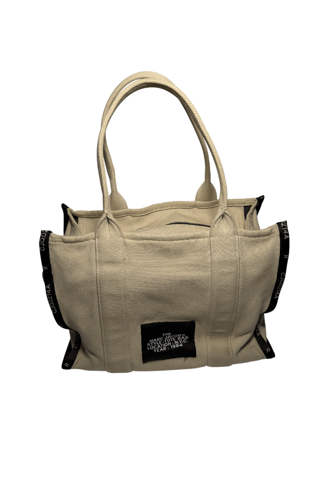 Marc Jacobs The Tote Large Krem Kanvas Çanta