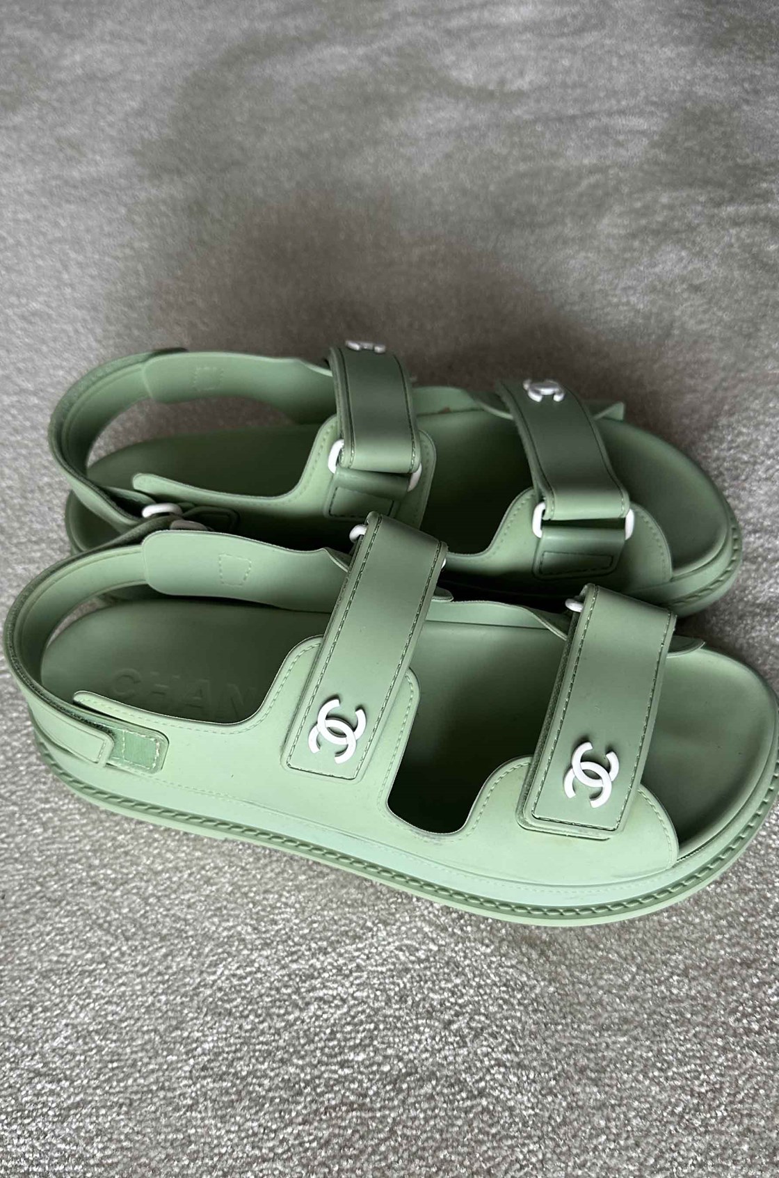 Chanel Yeşil Sandalet (38)