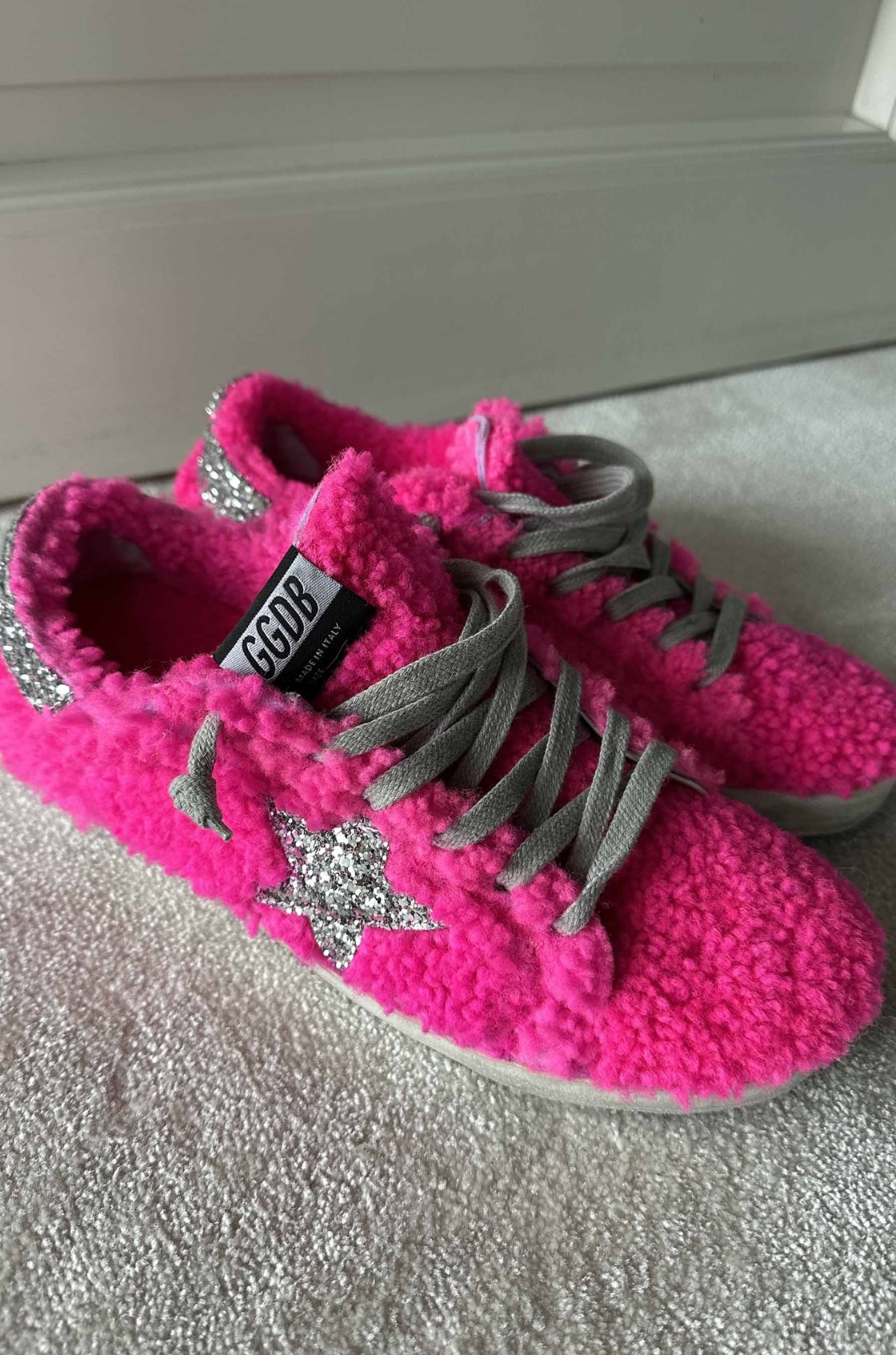 Golden Goose Tüylü Pembe Sneaker (39)
