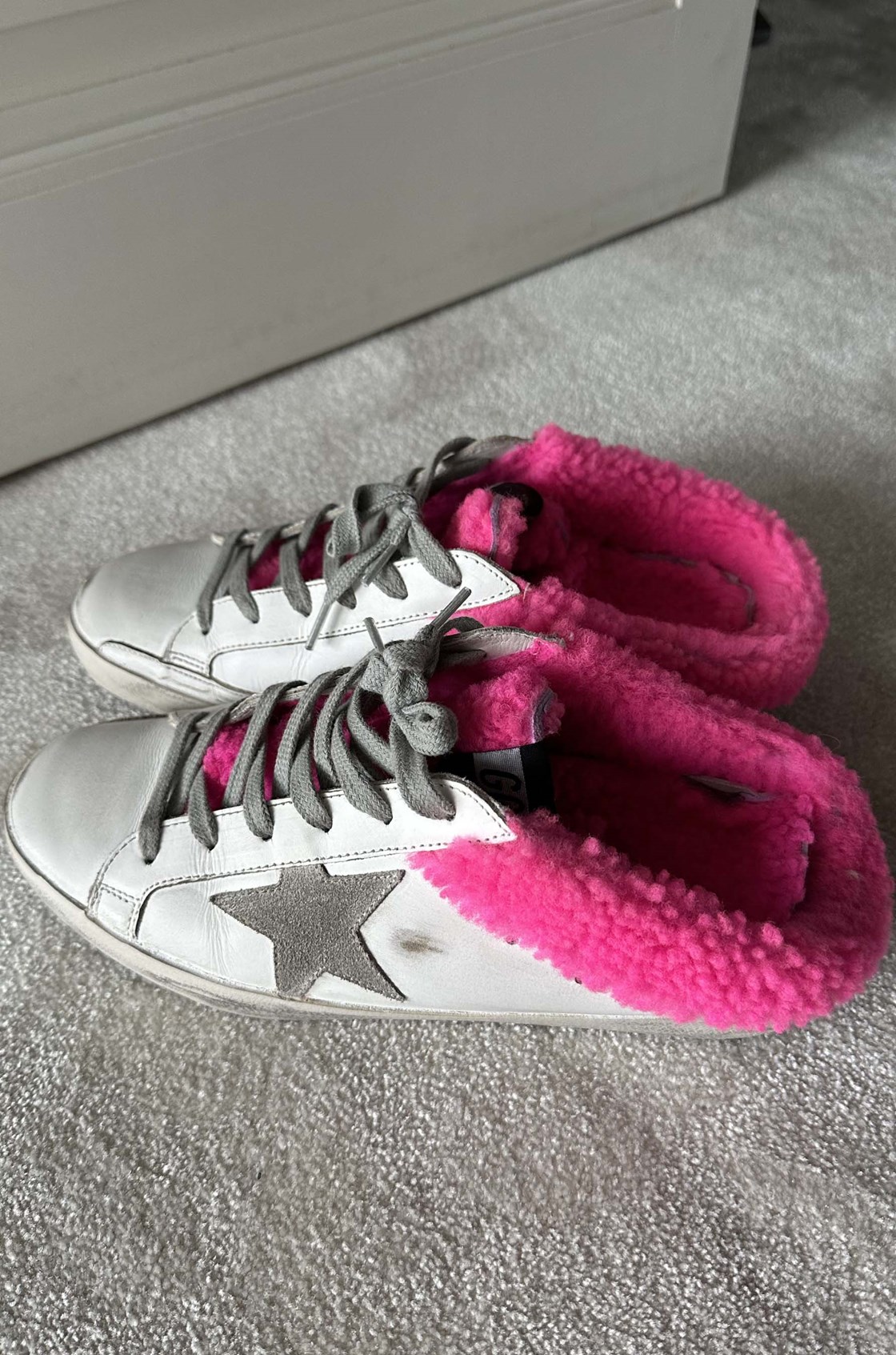 Golden Goose Beyaz Tüylü Sneaker (38)