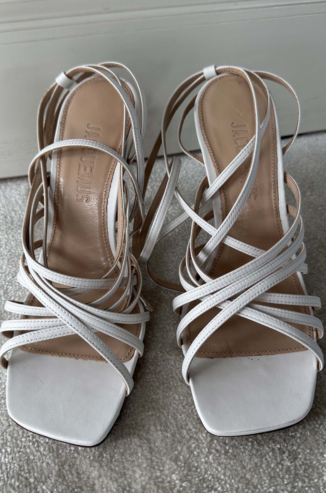 Jacquemus Beyaz Topuklu Ayakkabı (38.5)