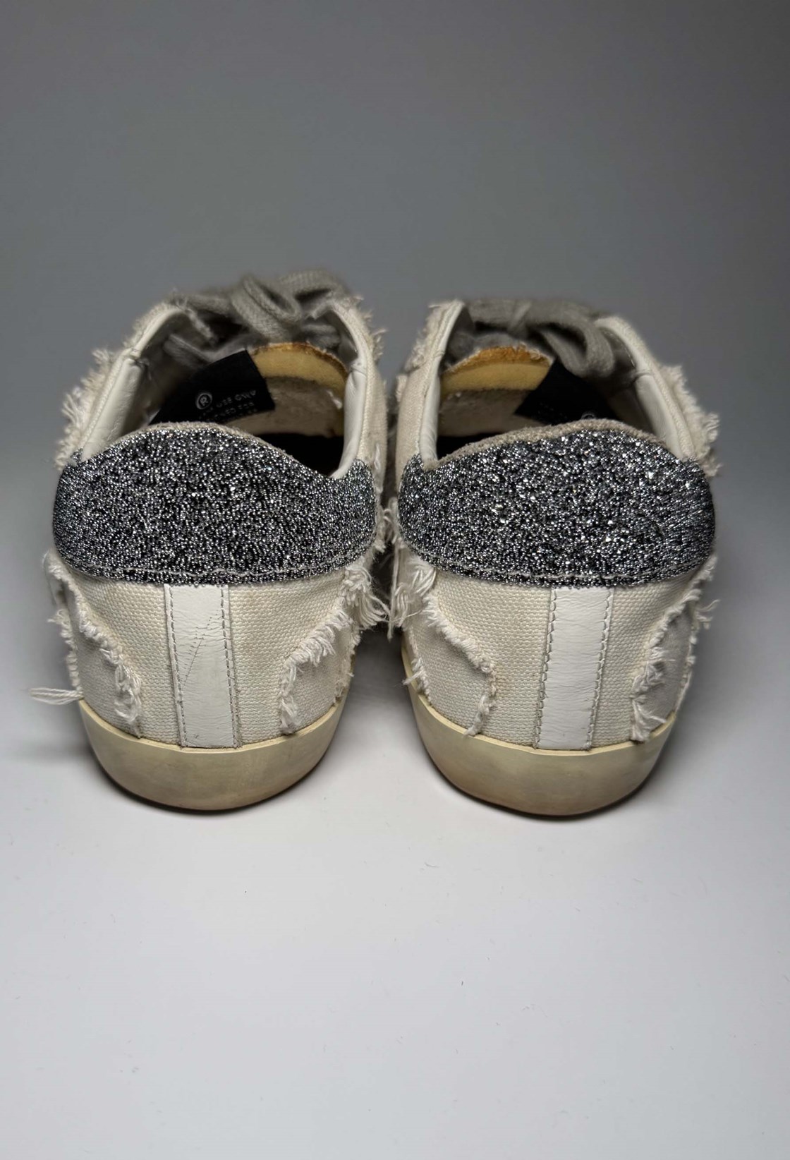 Golden Goose Beyaz Simli ve Desenli Sneaker (37,5)