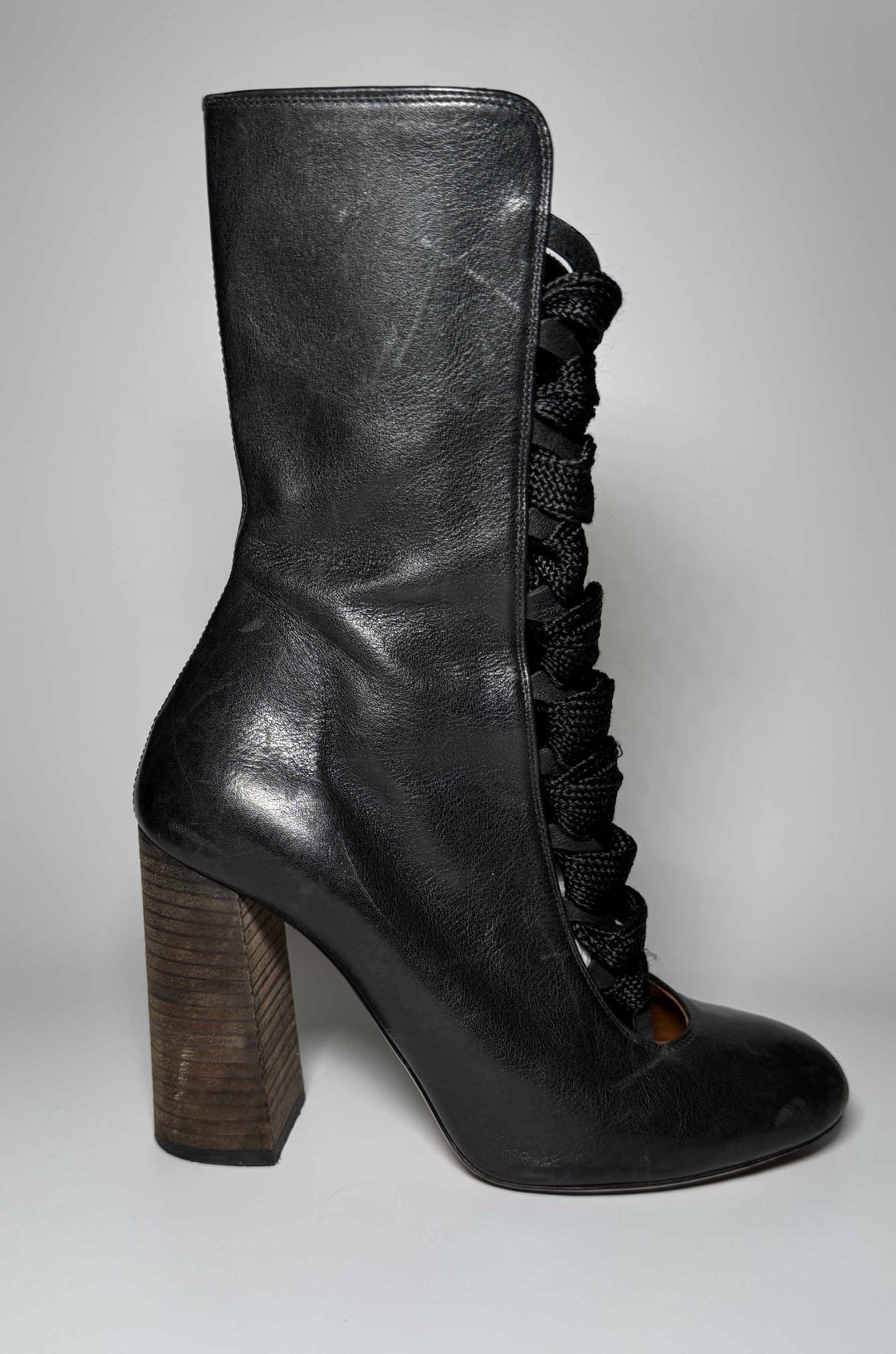 Chloe Bağcıklı Siyah Bot (37,5)