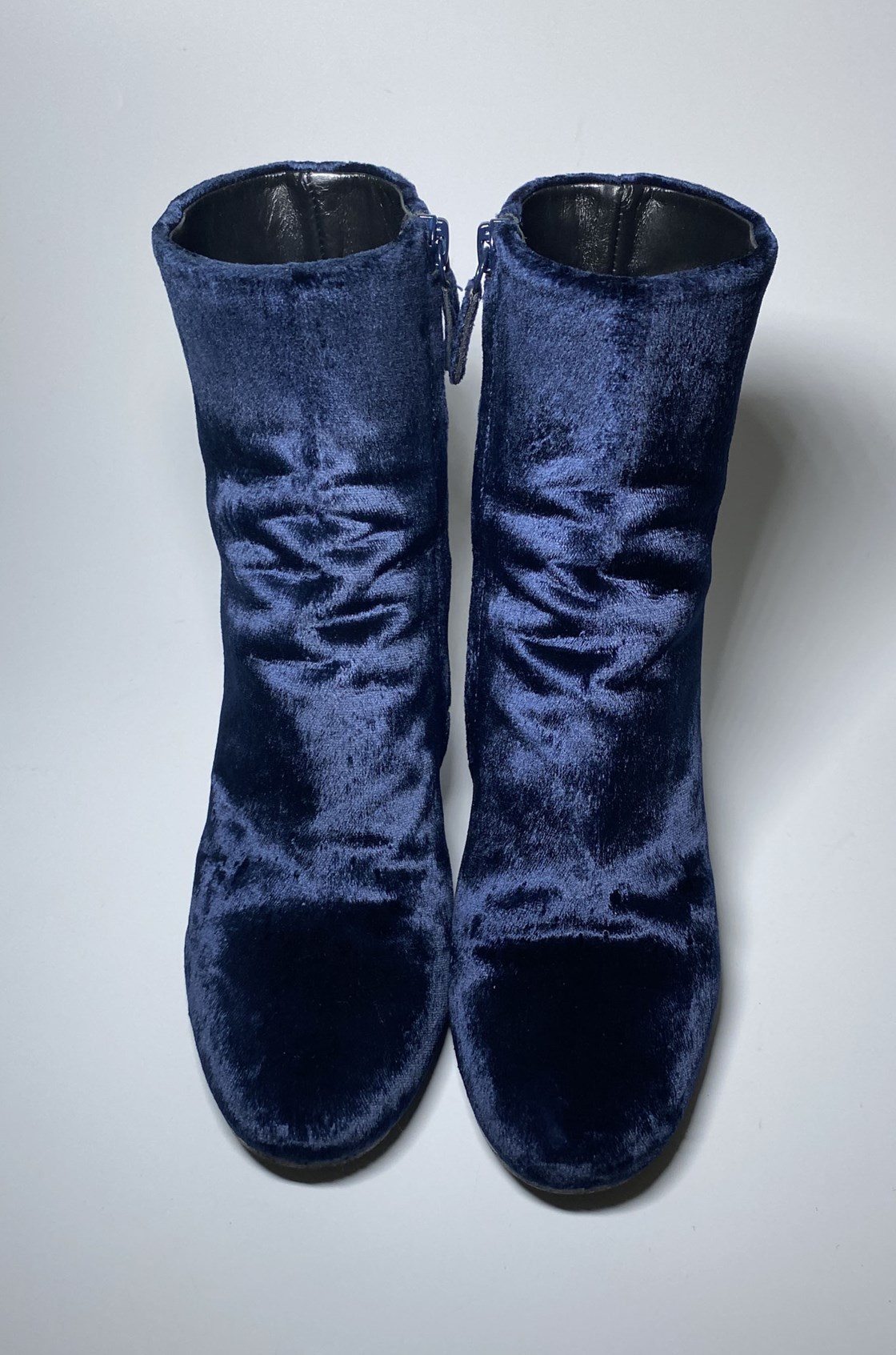 Balenciaga Ville Süet Lacivert Topuklu Bot (37.5)