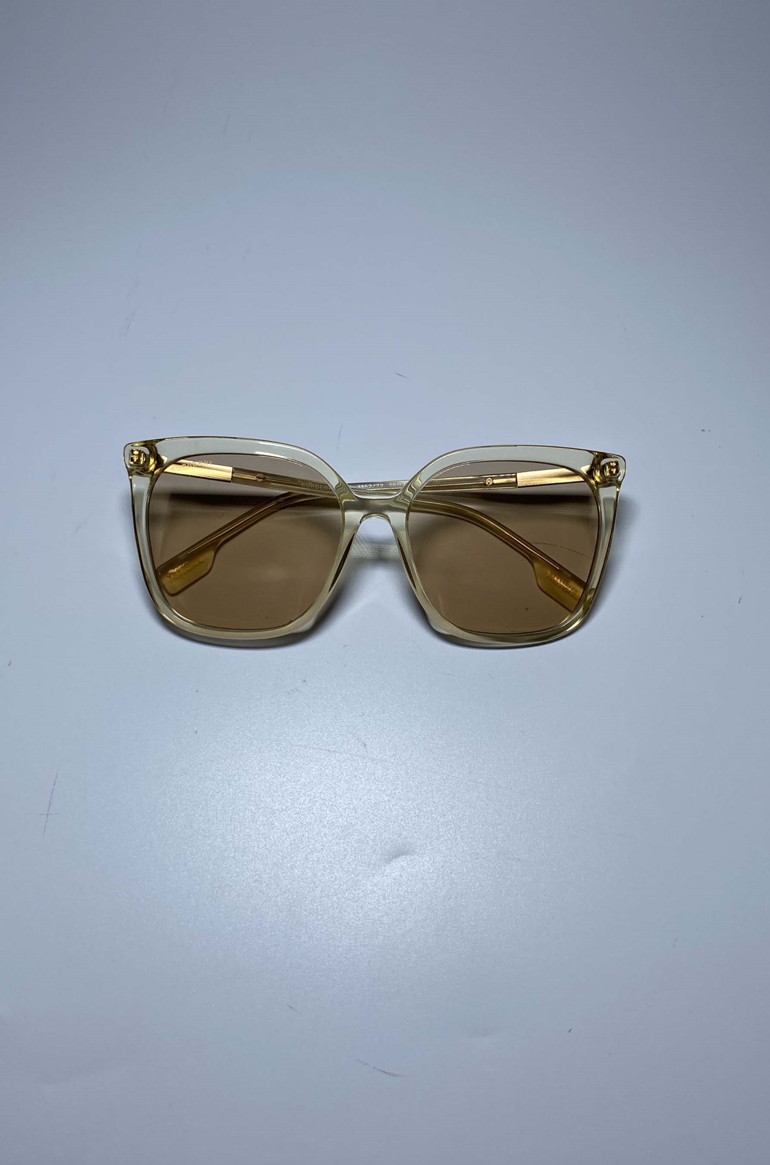 Burberry Emily Sarı Transparan Çerçeveli Güneş Gözlüğü