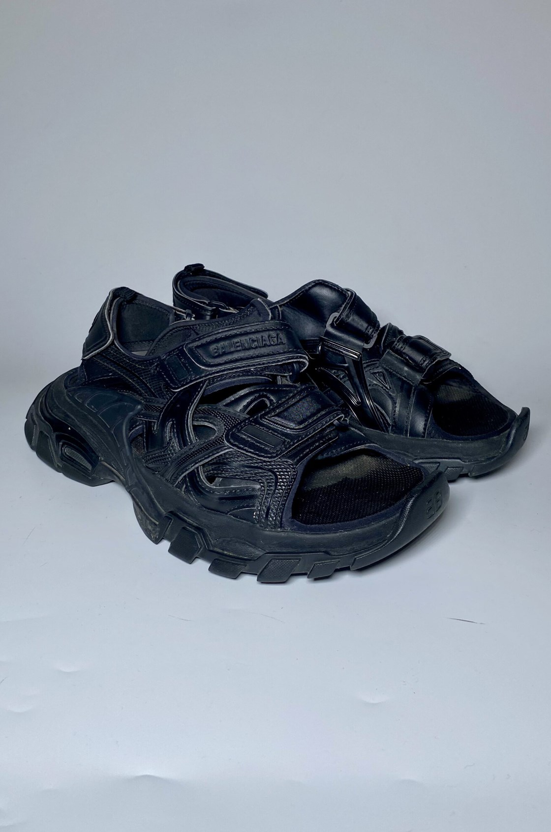 Balenciaga Track Siyah Sandalet (38)