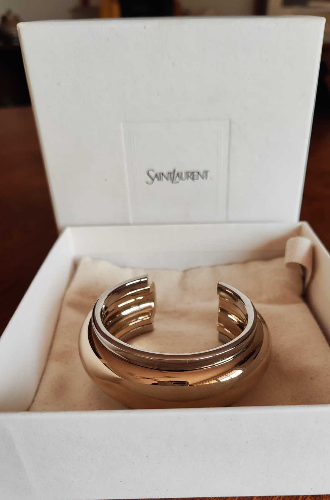 Yves Saint Laurent Altın ve Gümüş Bileklik