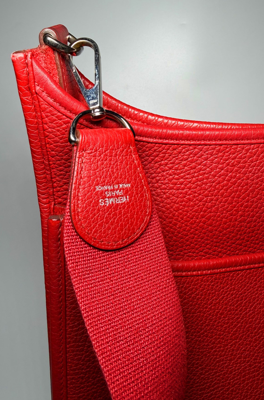 Hermès Evelyne III 33 Taurillion Clemence Kırmızı Çanta