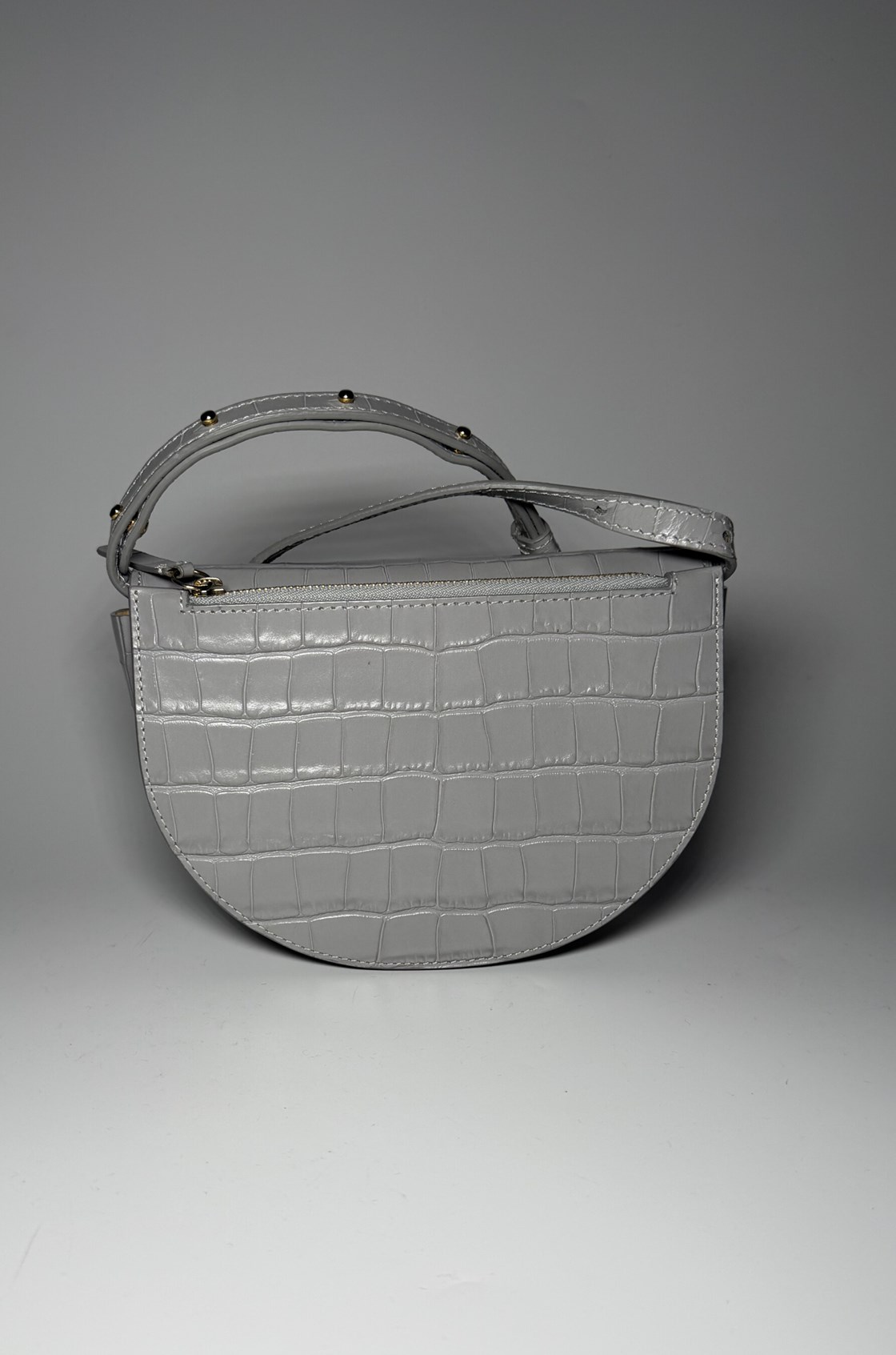 Wandler Anna Krokodil Çapraz Askılı Gri Mini Çanta
