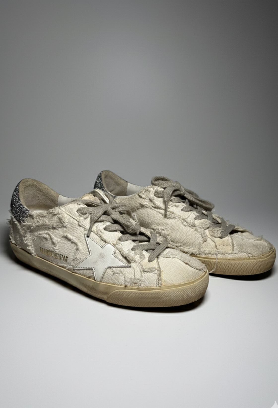Golden Goose Beyaz Simli ve Desenli Sneaker (37,5)