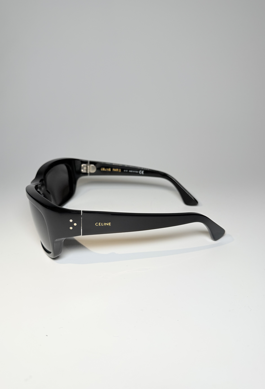 Celine Kalın Çerçeveli Siyah Güneş Gözlüğü 