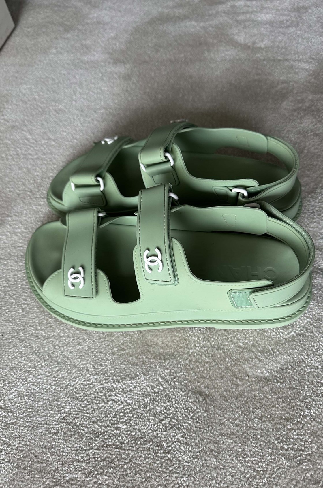 Chanel Yeşil Sandalet (38)