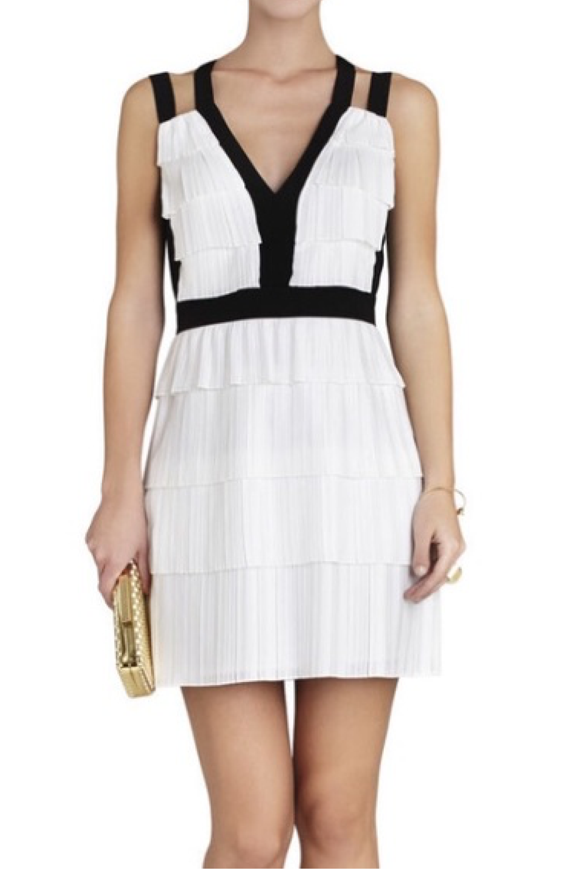 Hartley Sırtı Açık Beyaz Mini Elbise