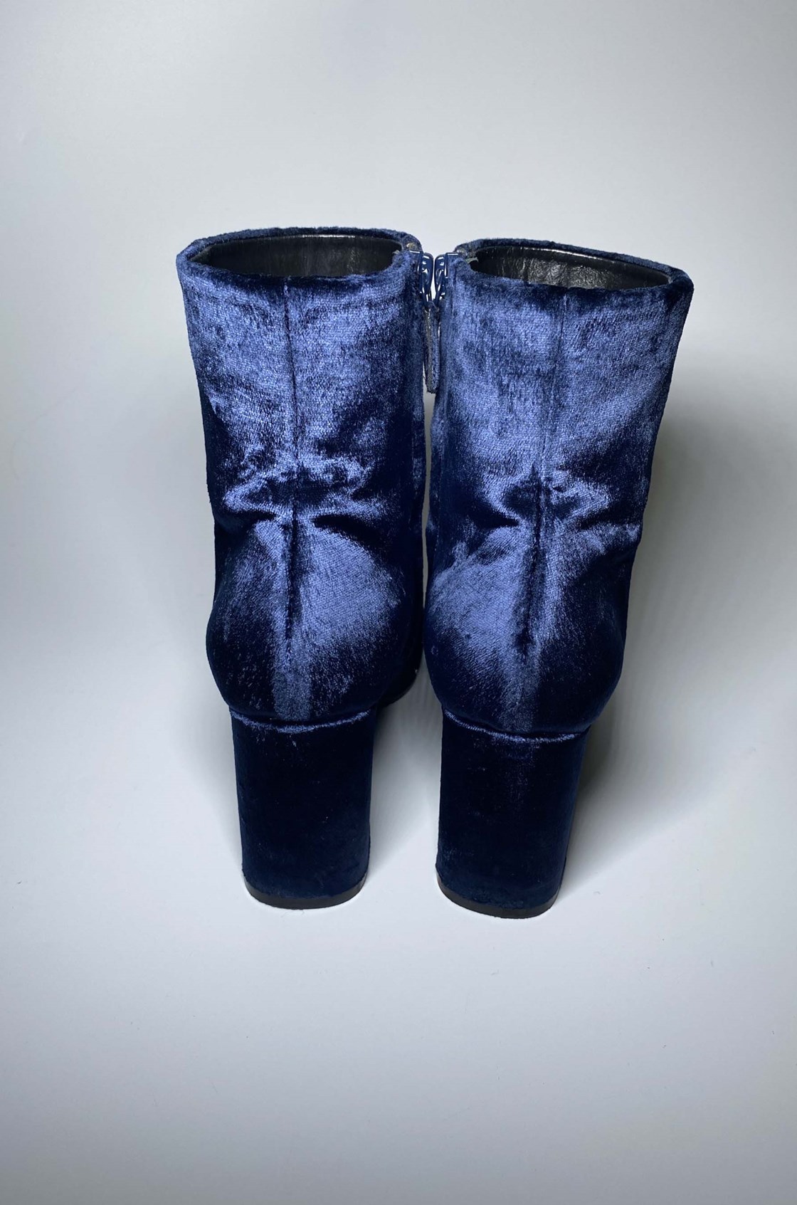 Balenciaga Ville Süet Lacivert Topuklu Bot (37.5)