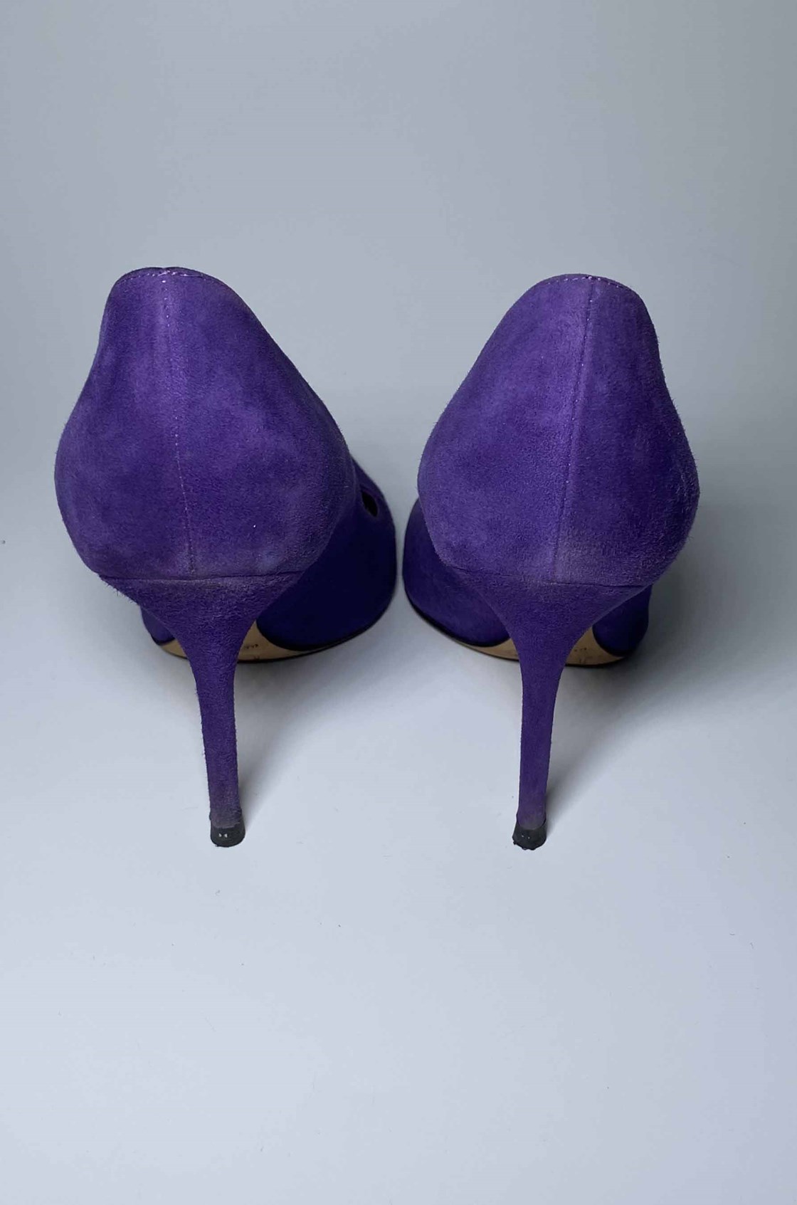 Christian Dior Cherie Mor Süet Topuklu Ayakkabı (37)