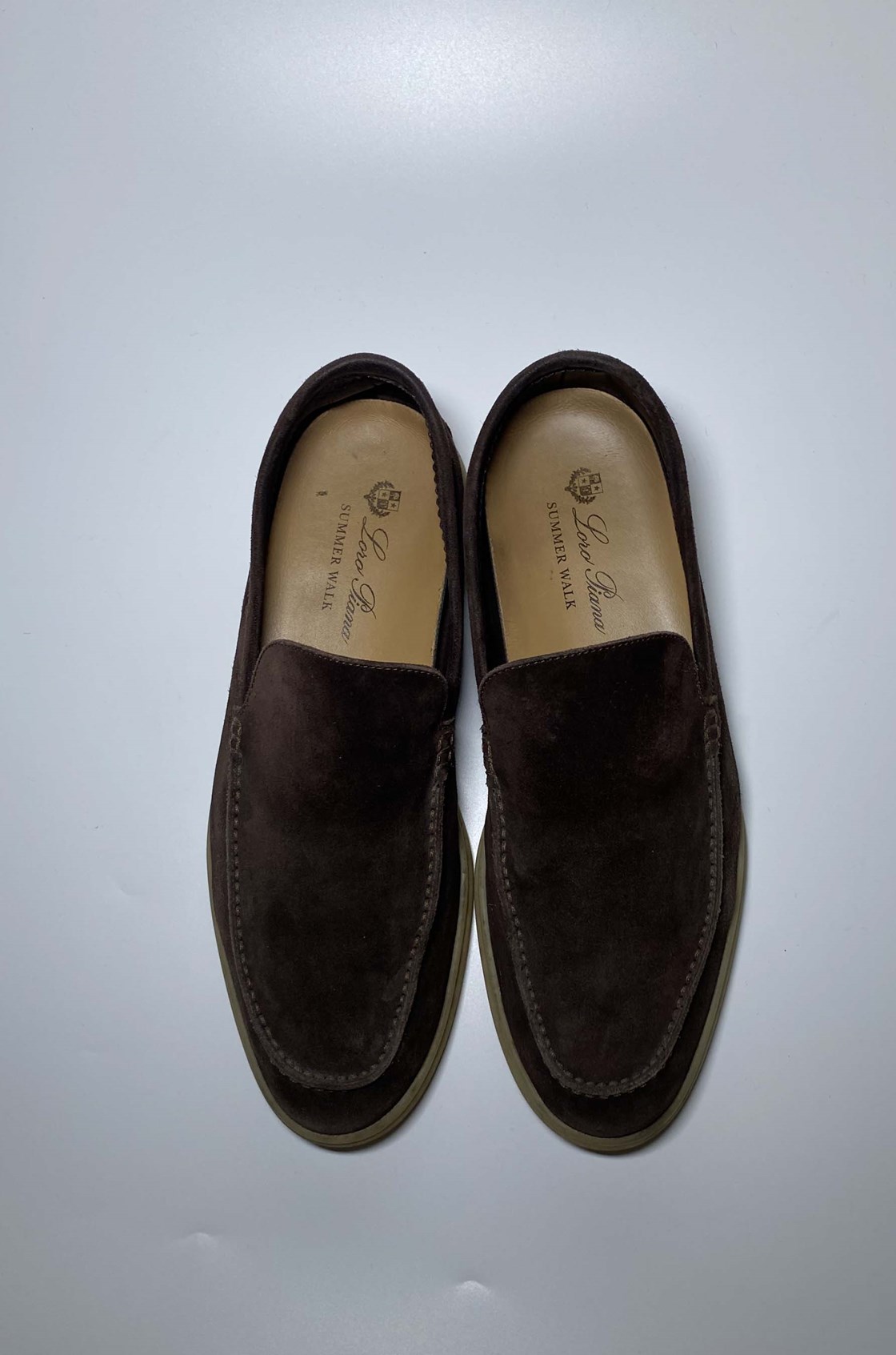 Loro Piana Summer Walk Kahverengi Süet Erkek Loafer (41)