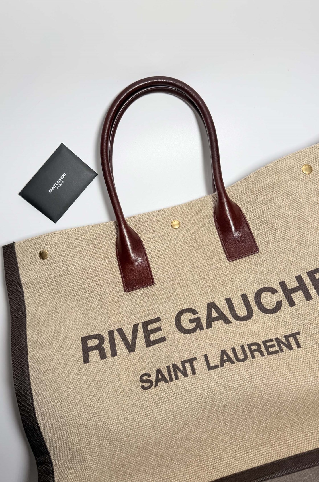 Yves Saint Laurent Rive Gauche Deri Saplı Çanta