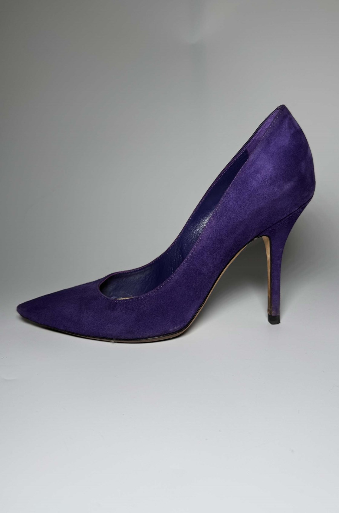 Christian Dior Cherie Mor Süet Topuklu Ayakkabı (37)