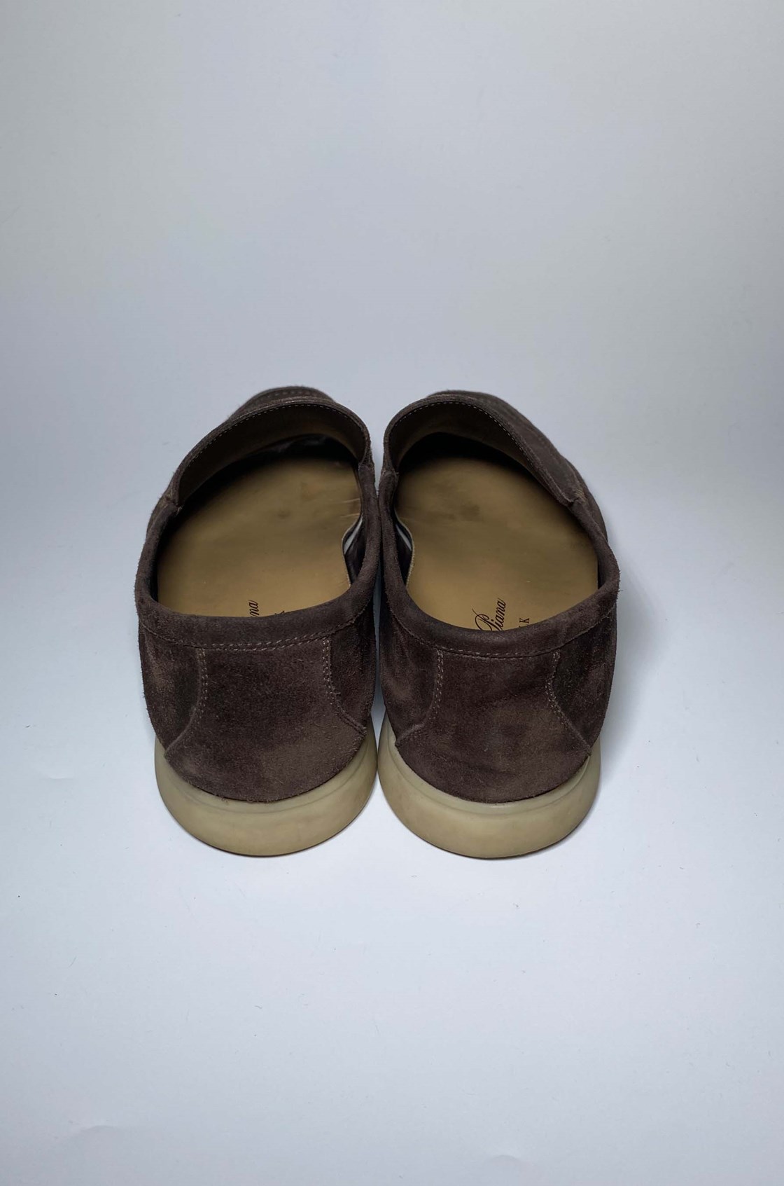 Loro Piana Summer Walk Kahverengi Süet Erkek Loafer (41)