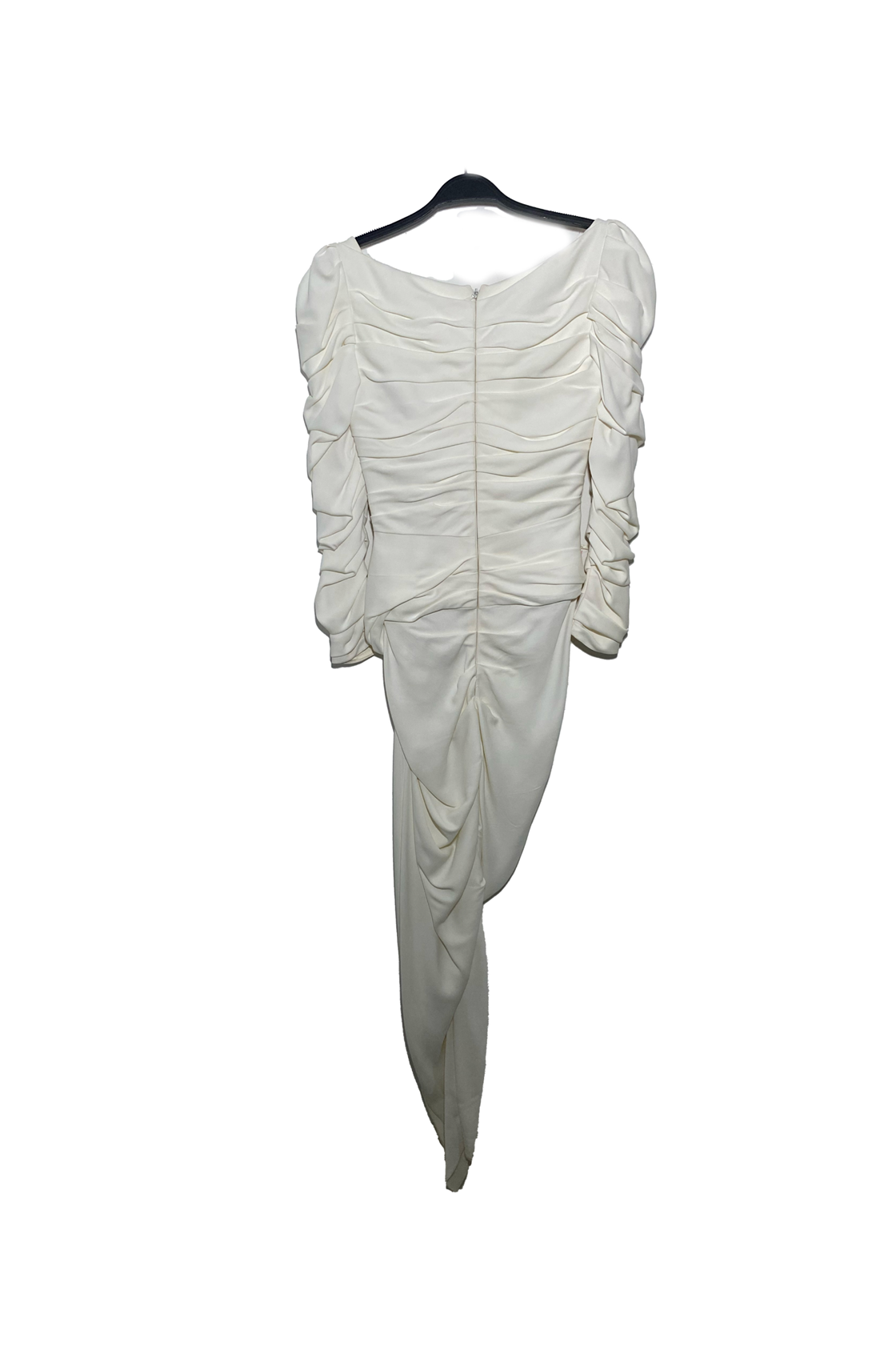 Khaite Shawna Uzun Kollu Drapeli Beyaz Elbise