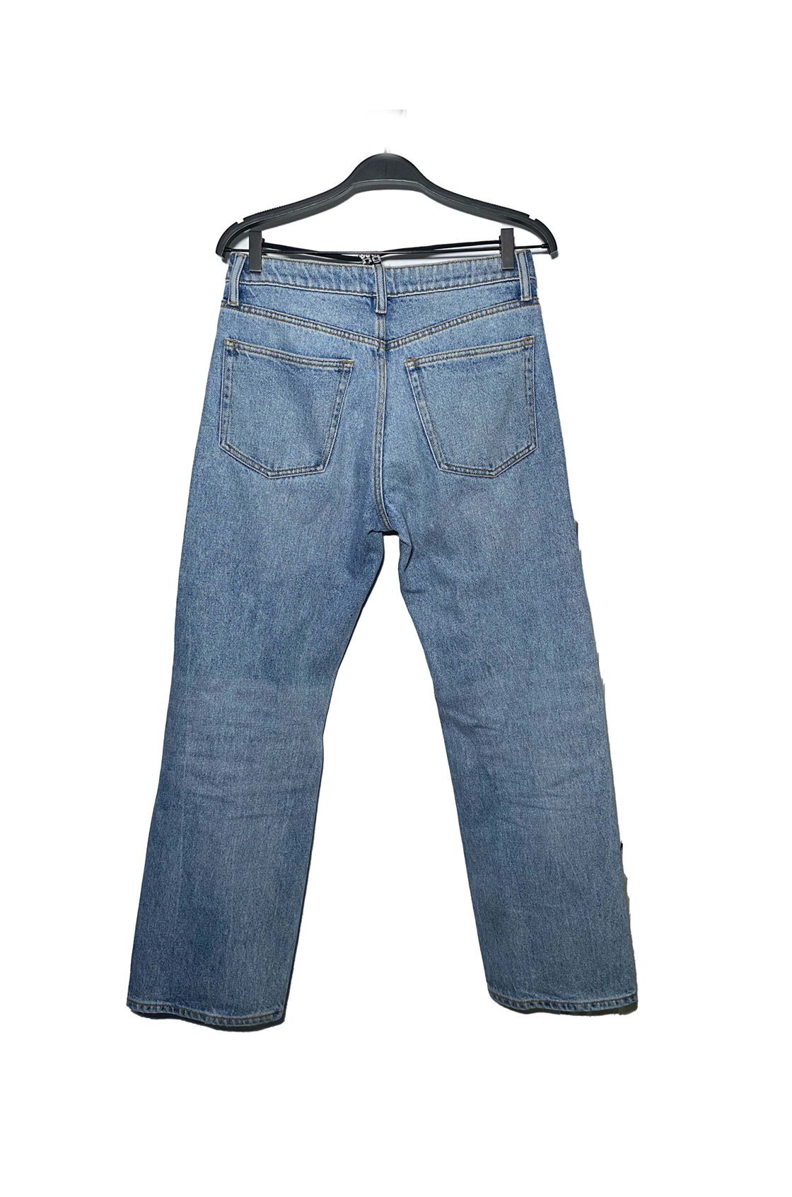 Alexander Wang T Siyah İpli Straight Fit Jean