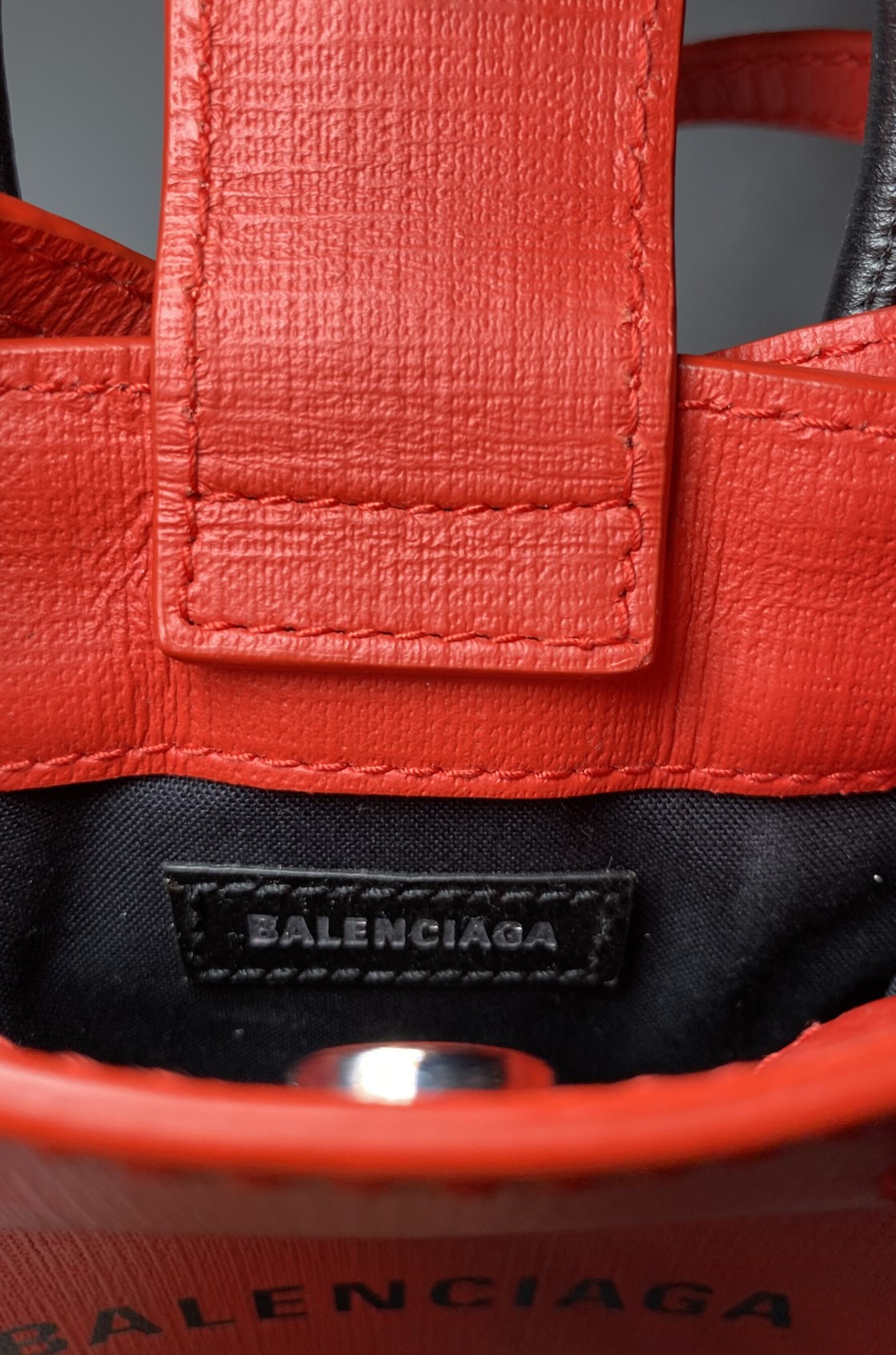 Balenciaga Shopping Kırmızı Mini Çanta