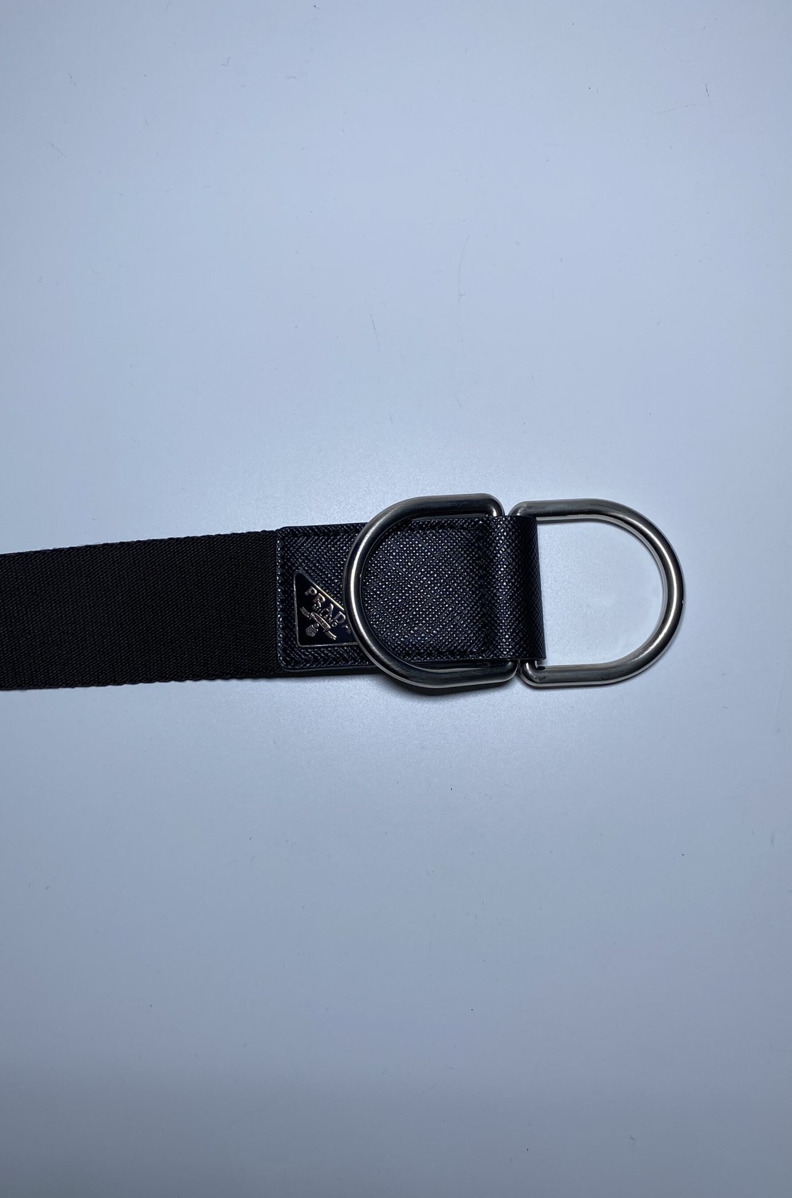 Prada Re-Nylon Saffiano Siyah Kemer (95 cm)