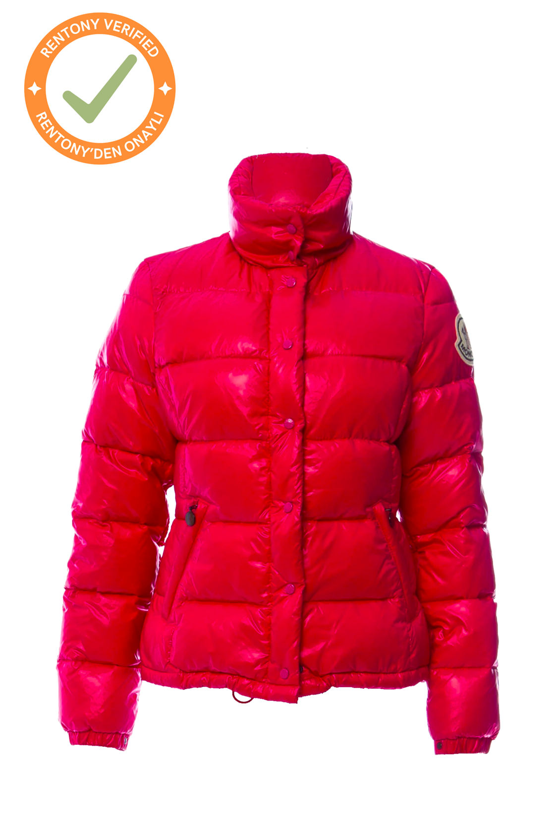 Moncler Pembe Şişme Kayak Montu