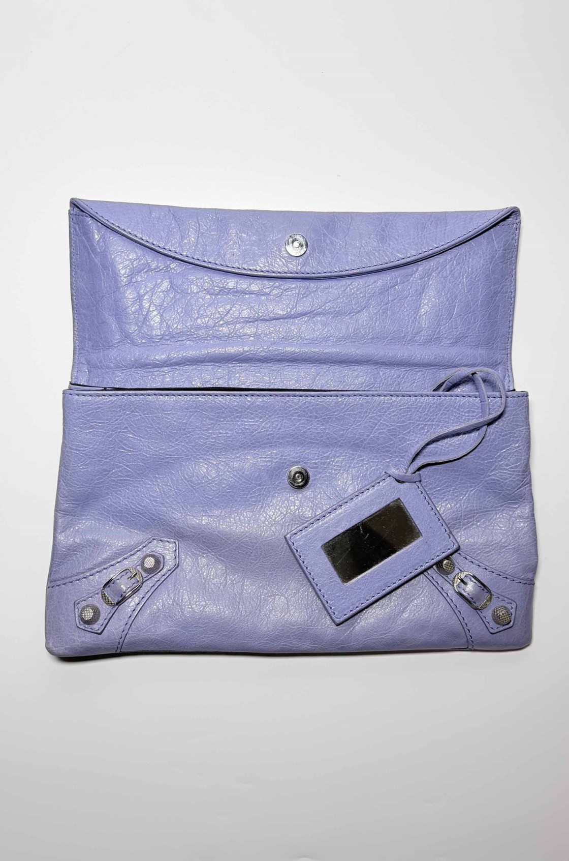 Balenciaga Agneau Lila Clutch Çanta