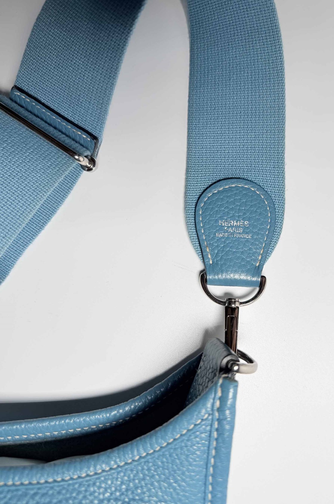 Hermès Evelyne III Blue Jean Çanta