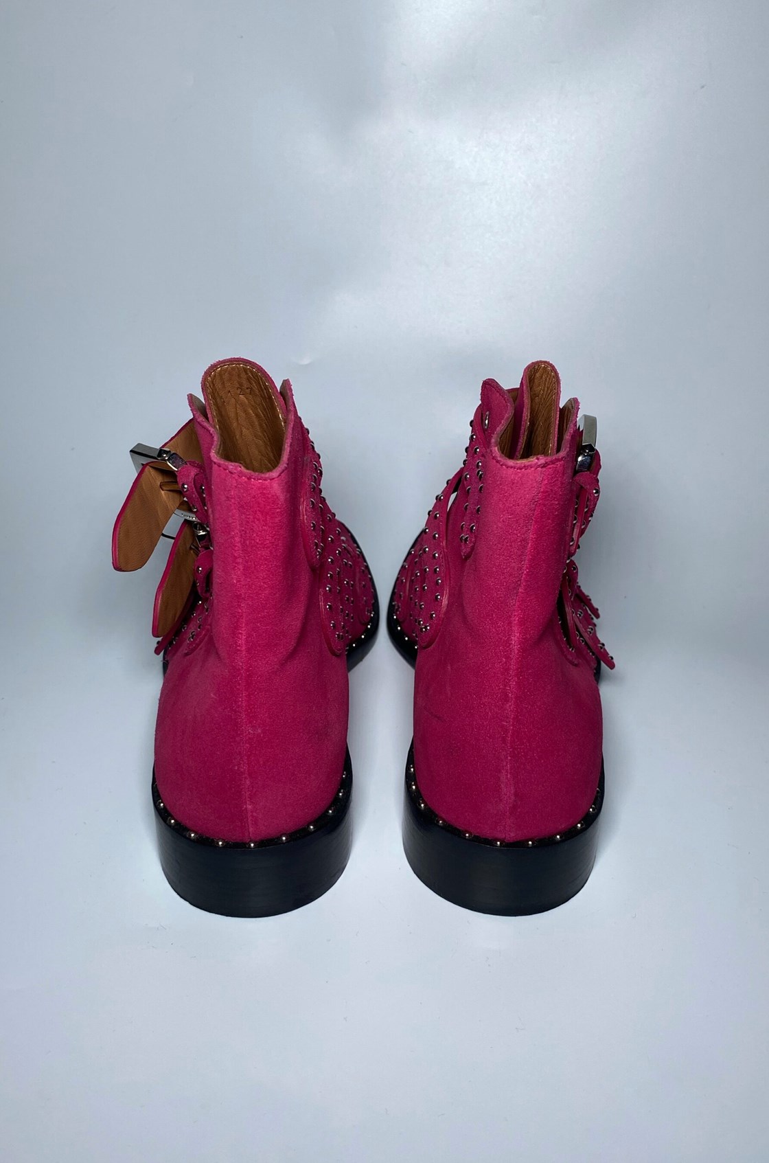 Givenchy Studded Kemer Detaylı Zımbalı Bordo Bot (38.5)